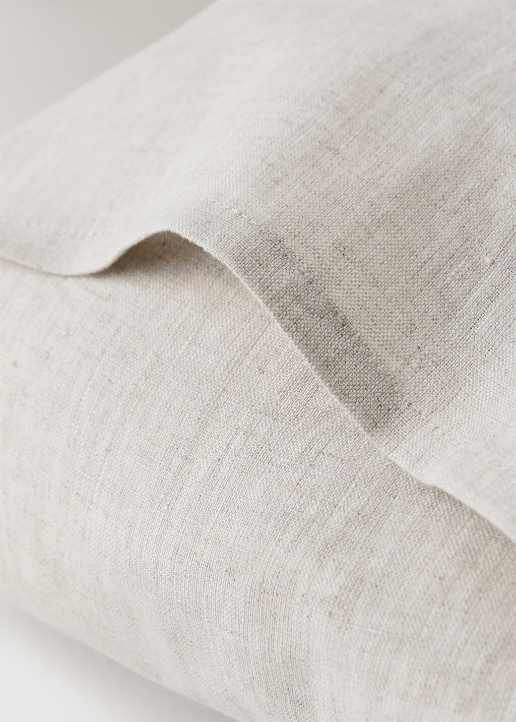 Washed linen pillowcase with hemstitch 30x50 cm