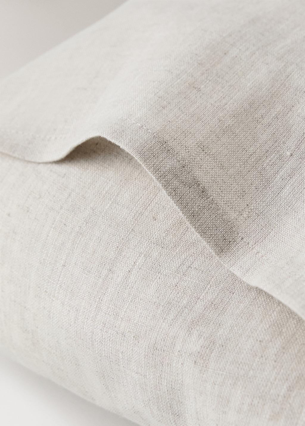 Washed linen pillowcase with hemstitch 30x50 cm