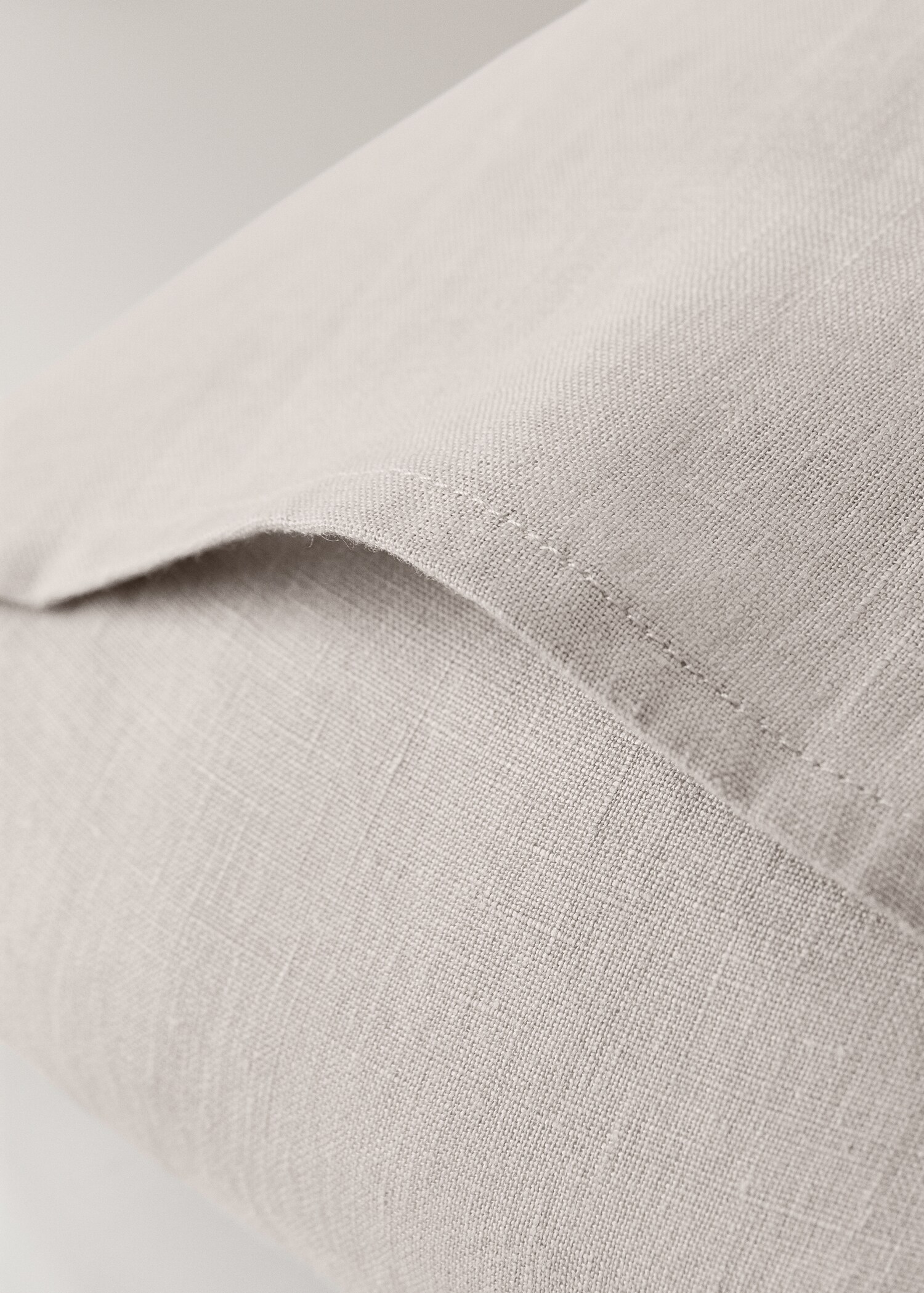 Washed linen pillowcase with hemstitch 30x50 cm - Details of the article 2