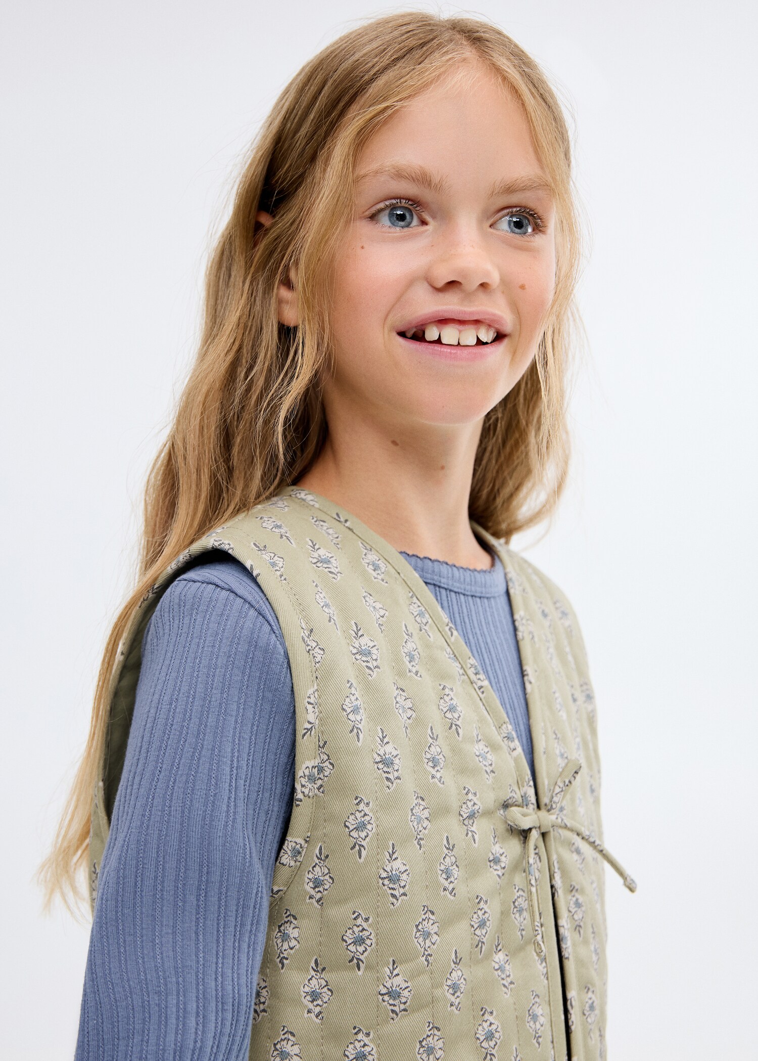 Gilet imprimé fleuri - Détail de l'article 1