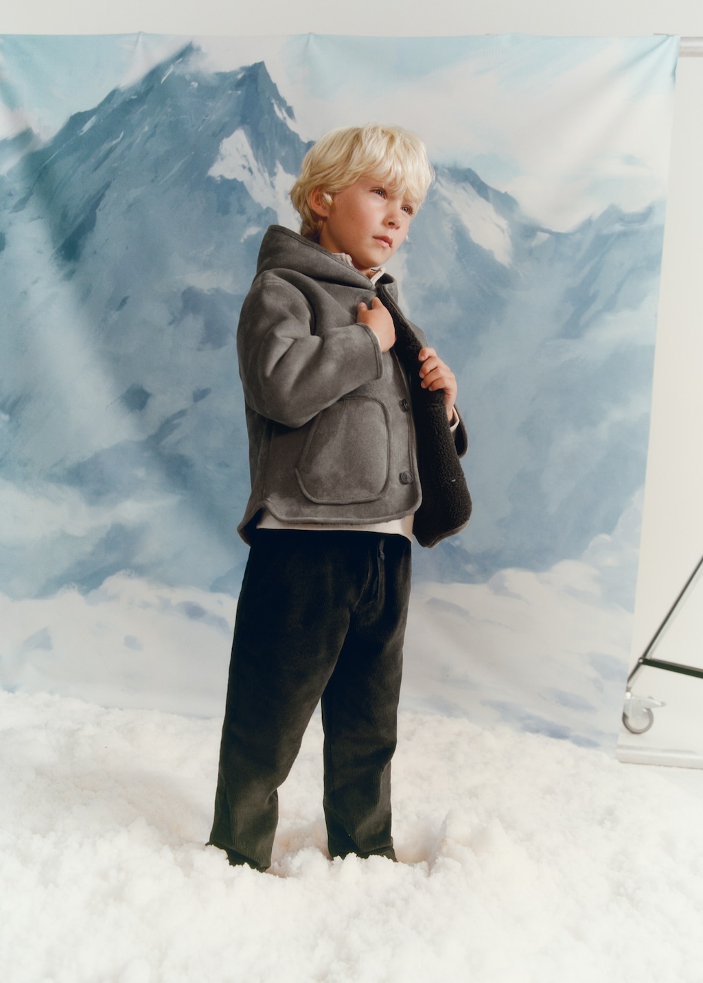 Sheepskin-lined suede jacket