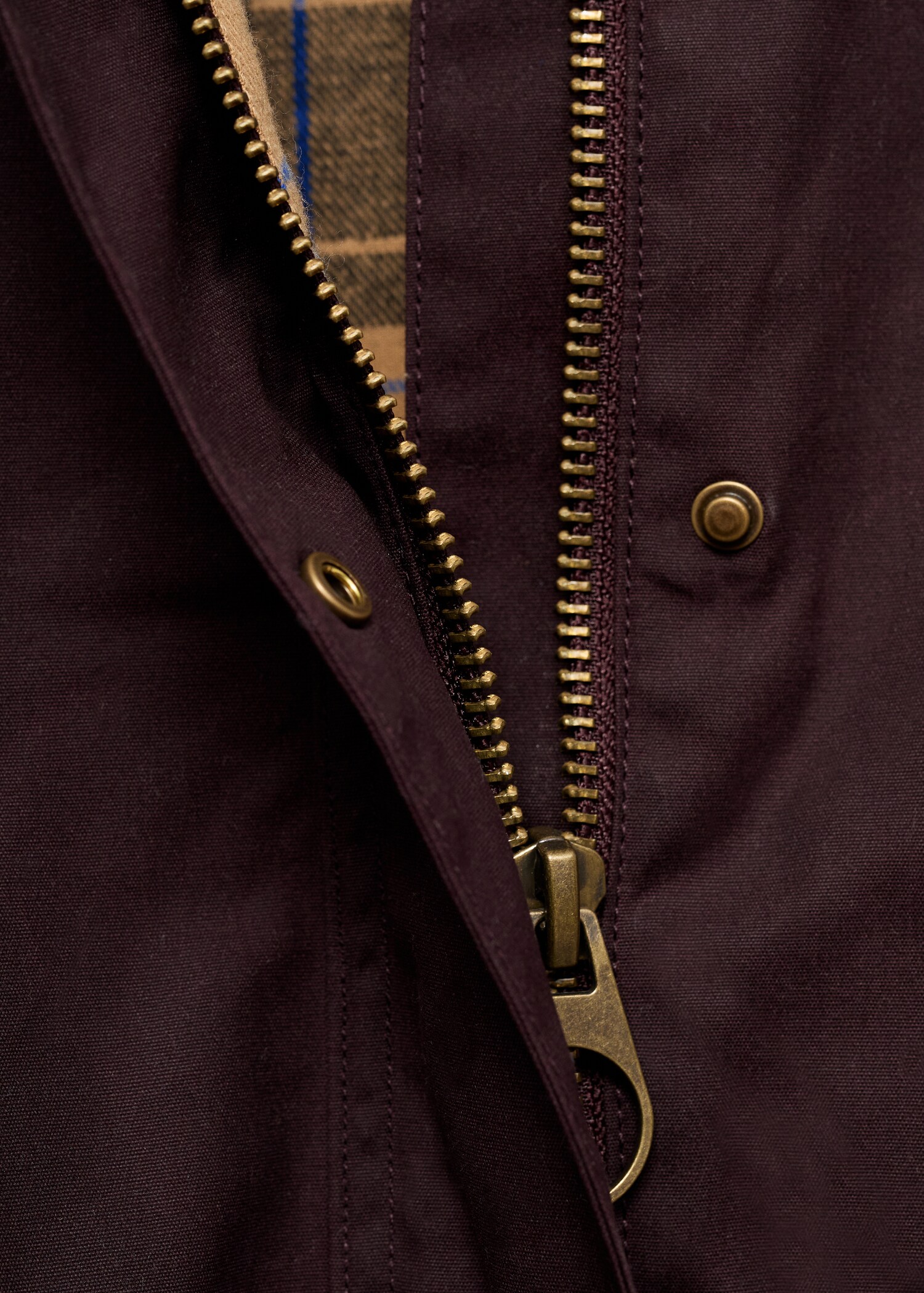 Cotton parka with corduroy collar - Details of the article 8