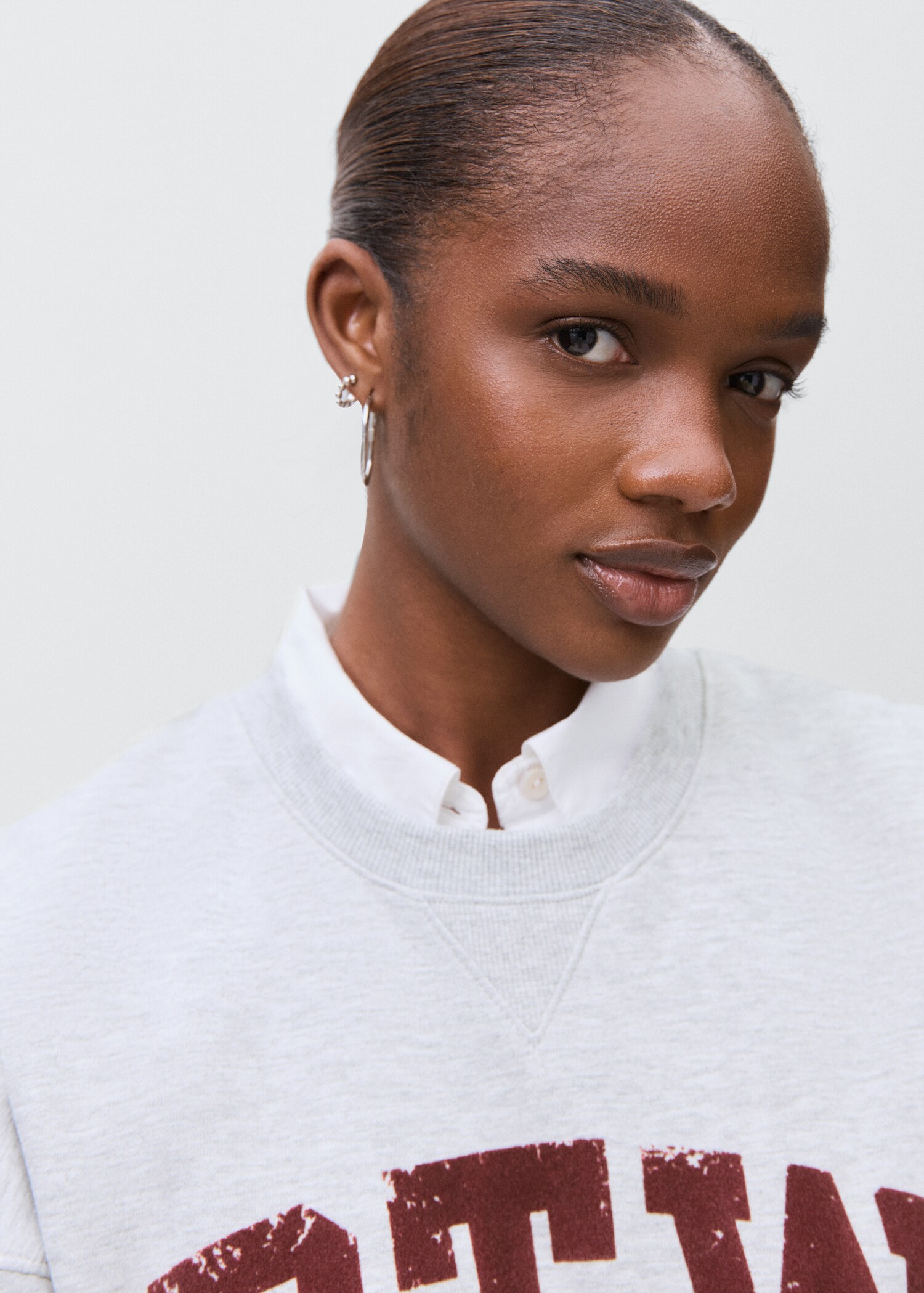 Sweat-shirt coton imprimé - Détail de l'article 1