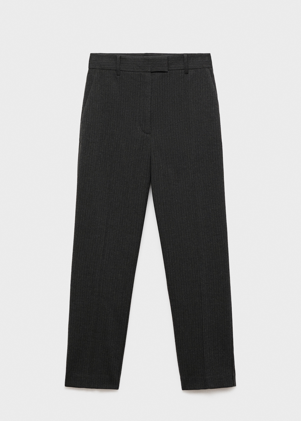 Cropped tailored pinstripe pants