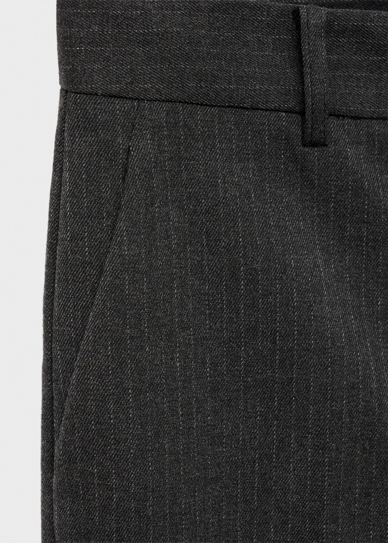 Slim cropped pinstripe trousers - Details of the article 0