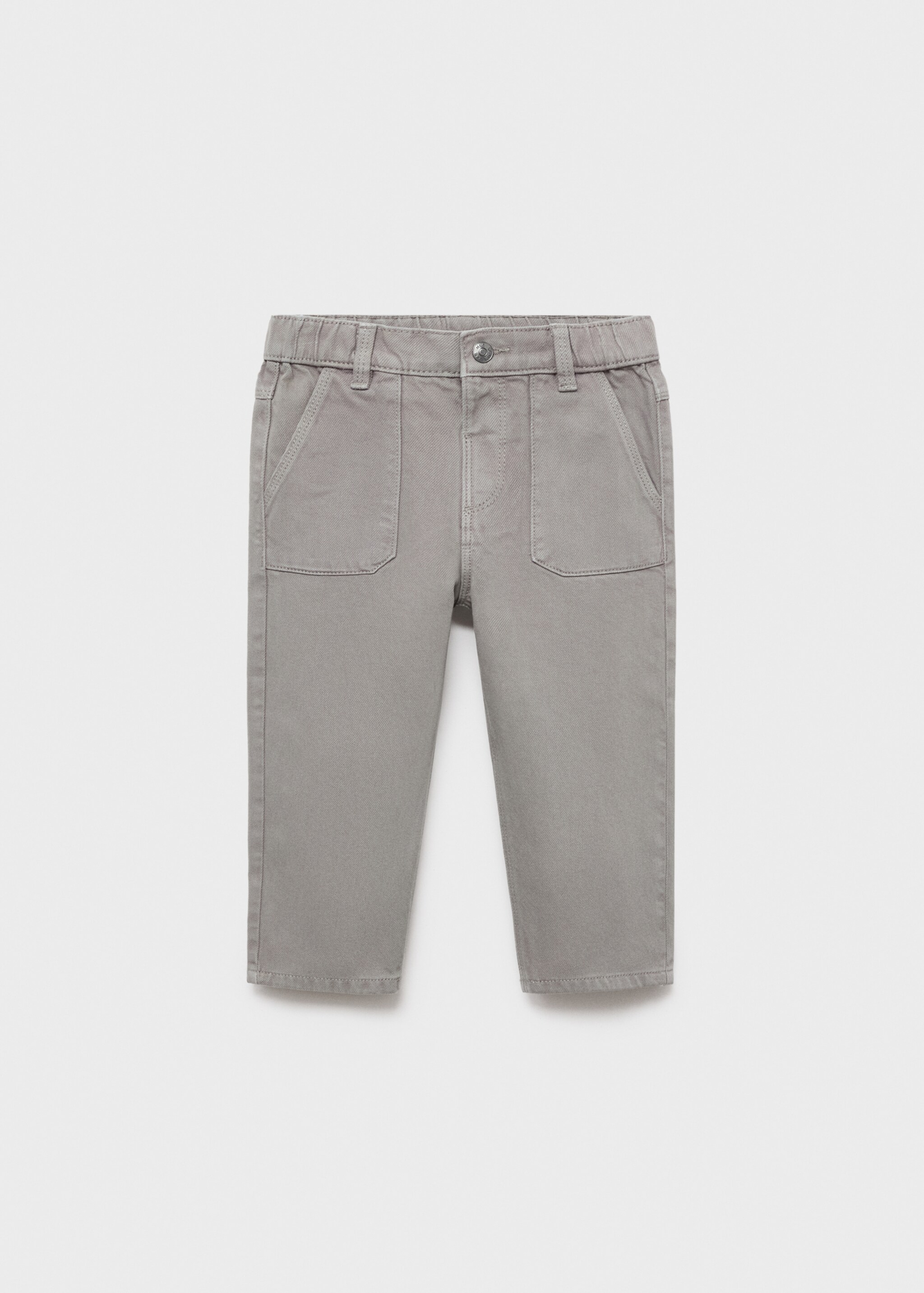 Straight cotton jeans - Article without model, Denim Grey. Ref: 17065802-00.