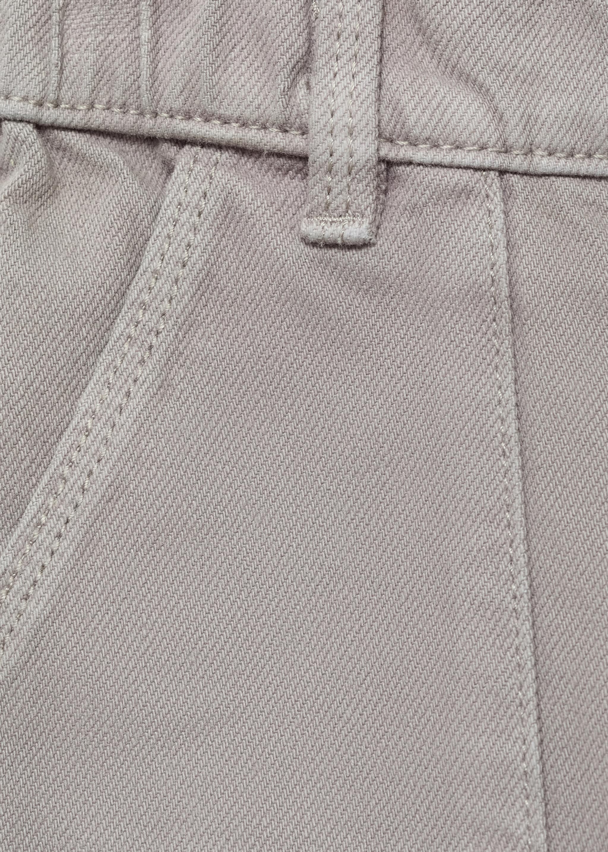 Straight cotton jeans - Details of the article 0, Denim Grey. Ref: 17065802-00.