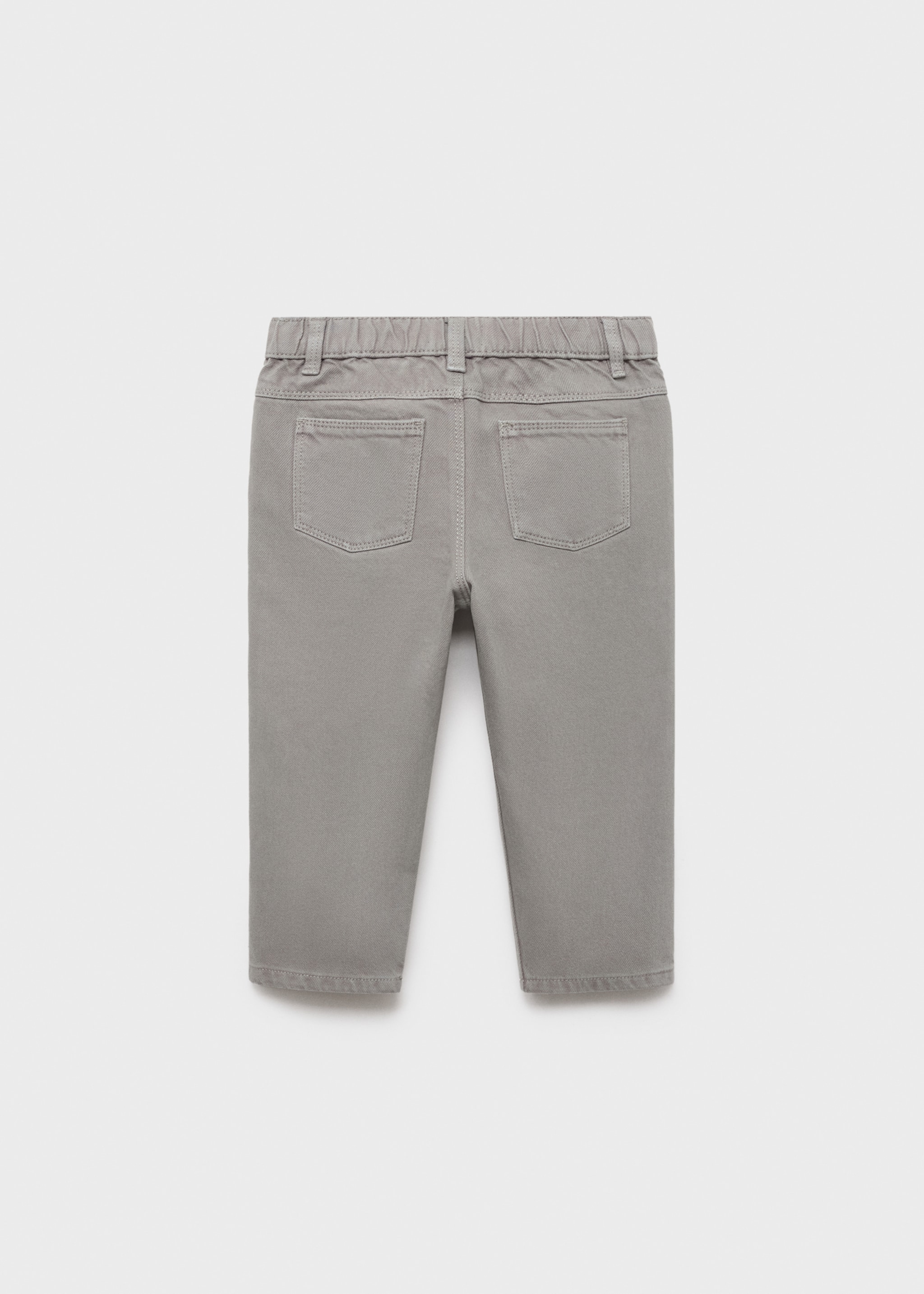 Straight cotton jeans - Reverse of the article, Denim Grey. Ref: 17065802-00.
