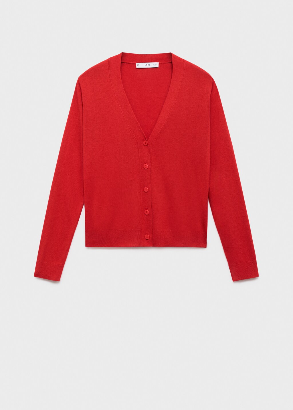 Mango V-neck knitted cardigan