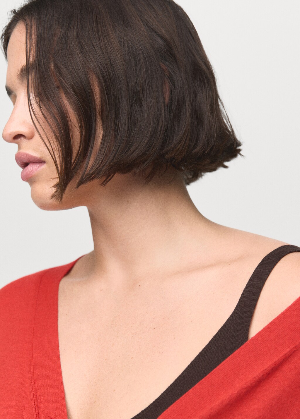 Mango V-neck knitted cardigan