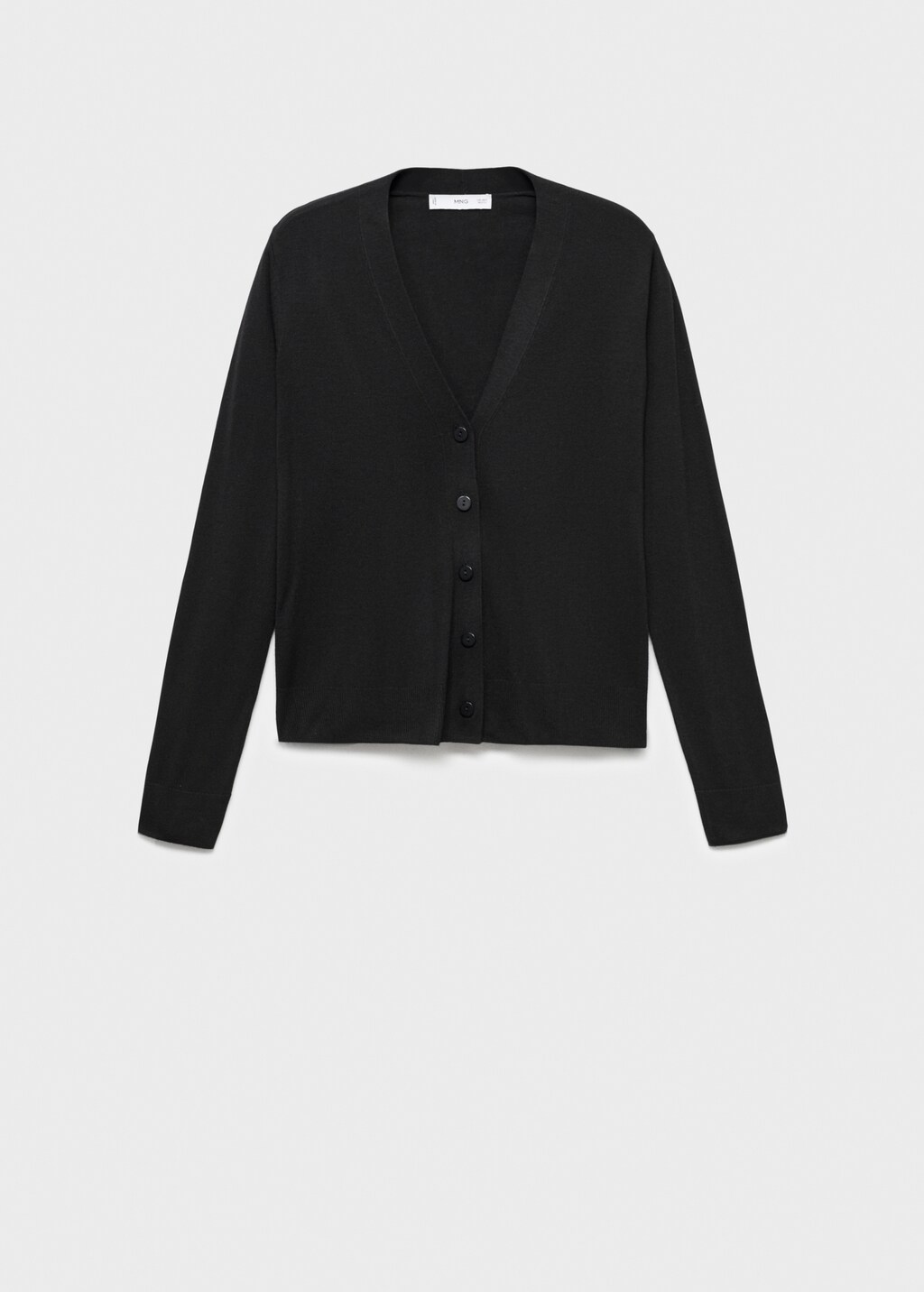 V-neck knitted cardigan