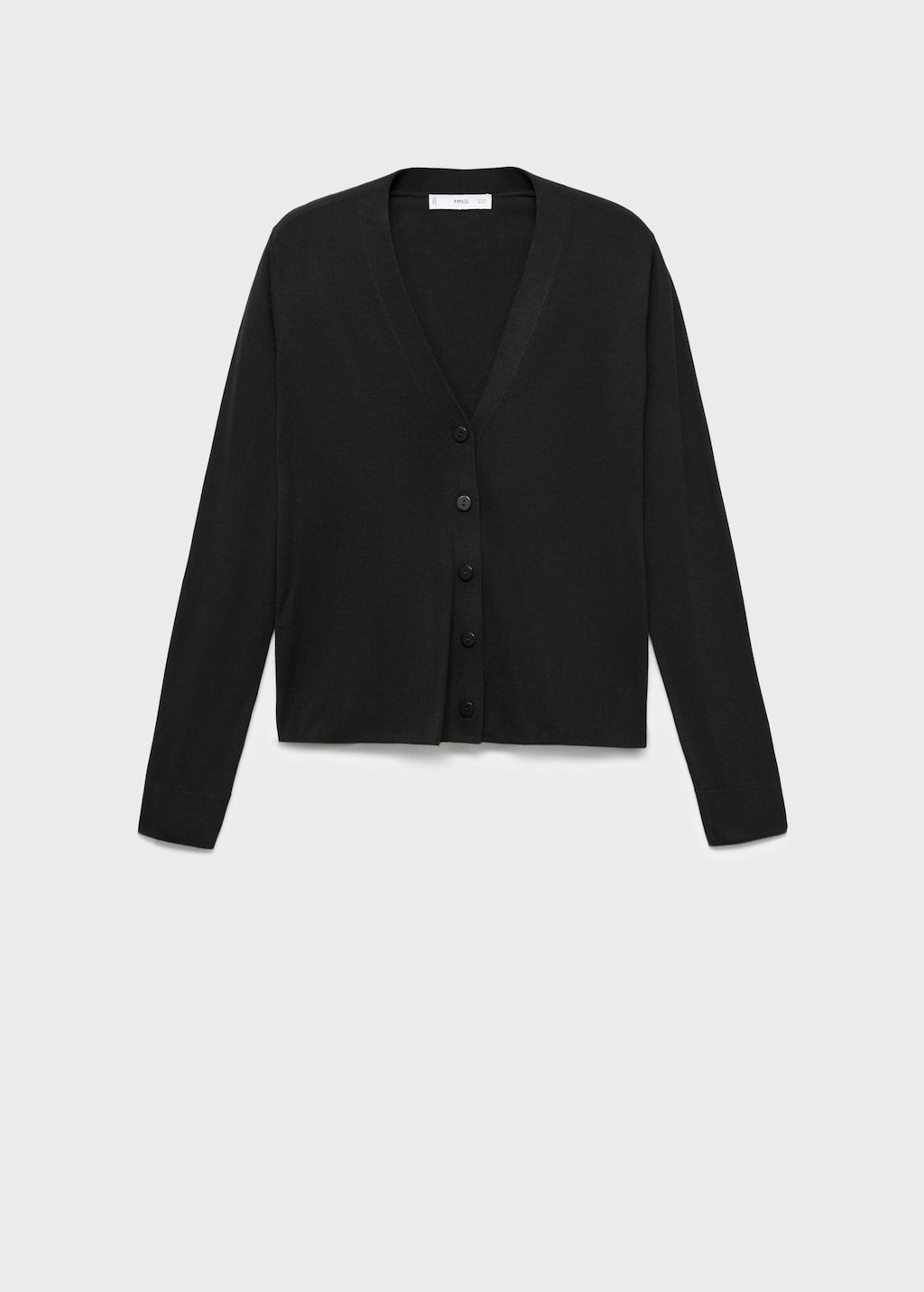 V-neck knitted cardigan