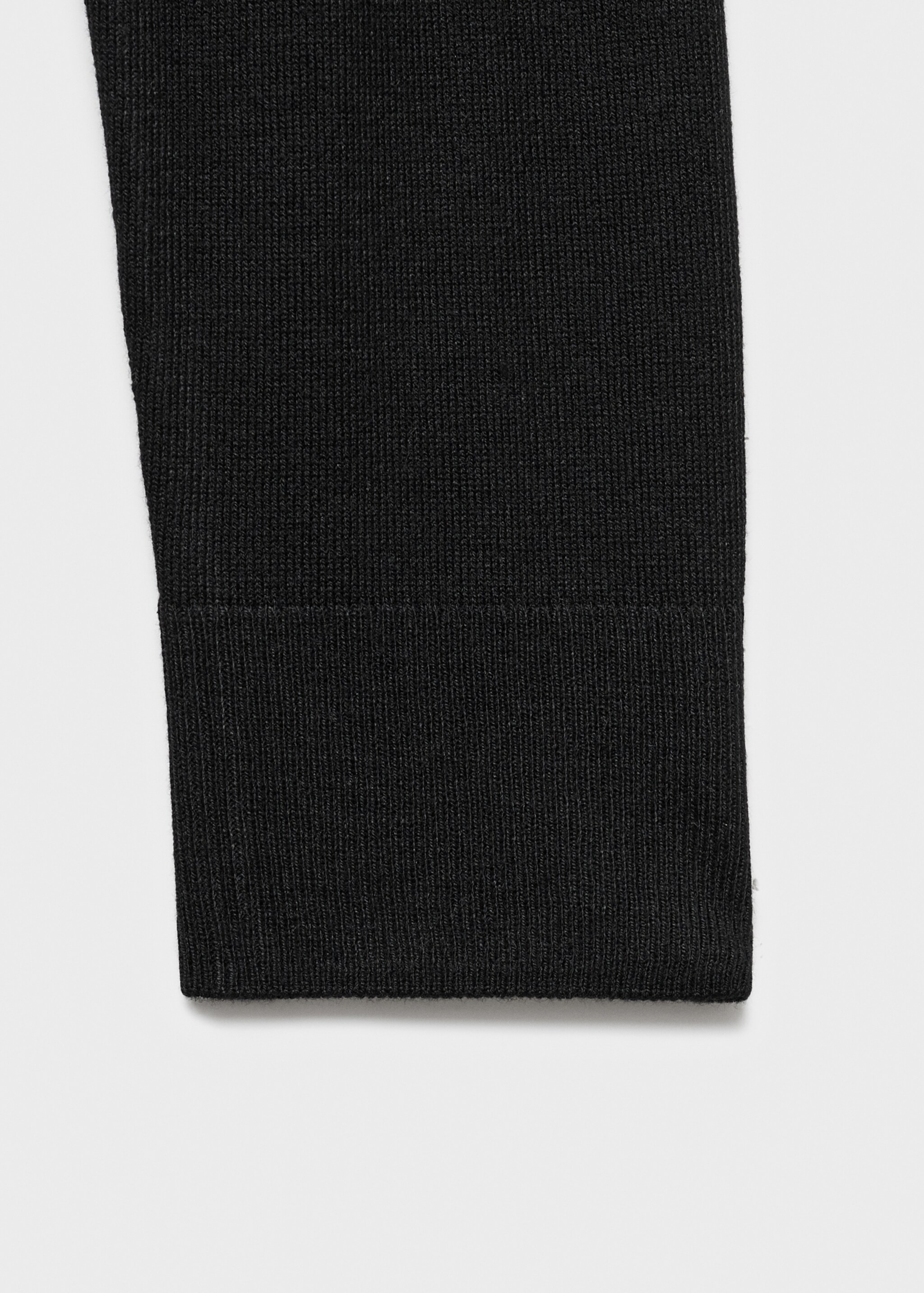 V-neck knitted cardigan - Details of the article 0, Black. Ref: 17065803-00.