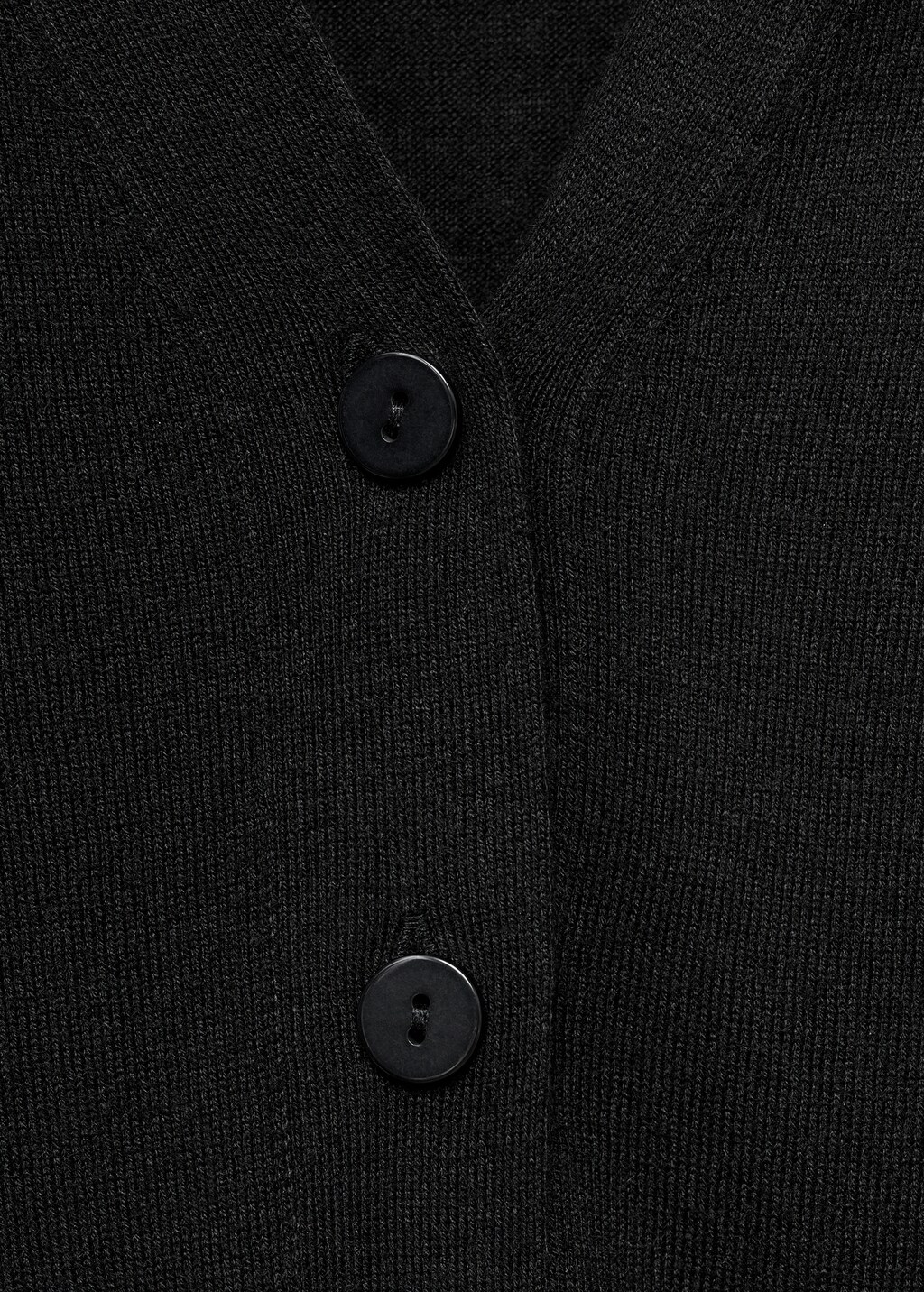 V-neck knitted cardigan