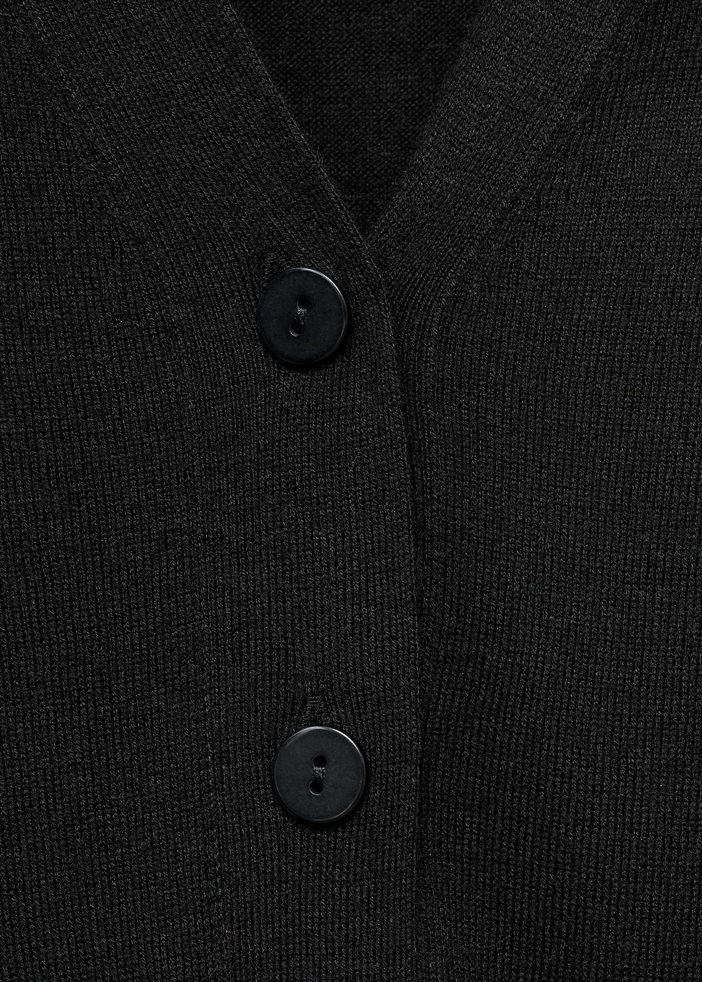 V-neck knitted cardigan