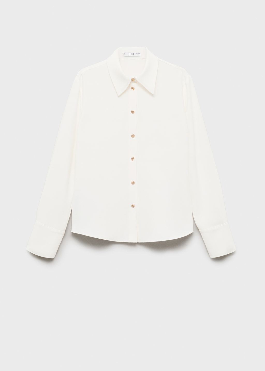 Shirt with jewel buttons