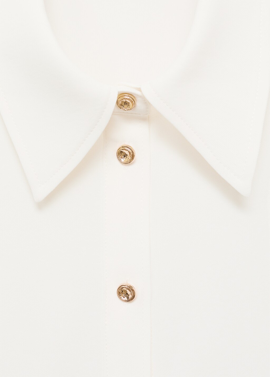 Shirt with jewel buttons