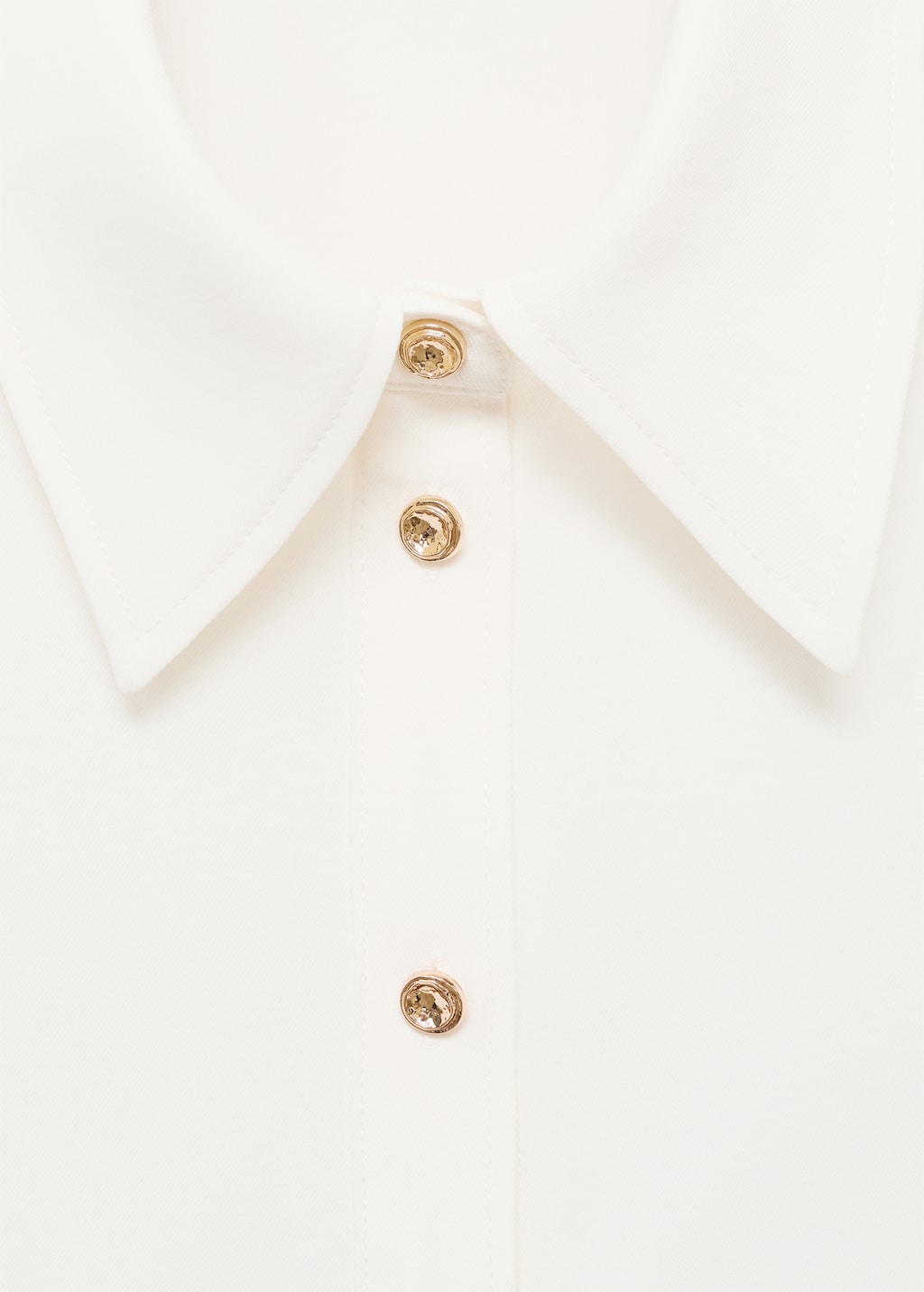 Shirt with jewel buttons