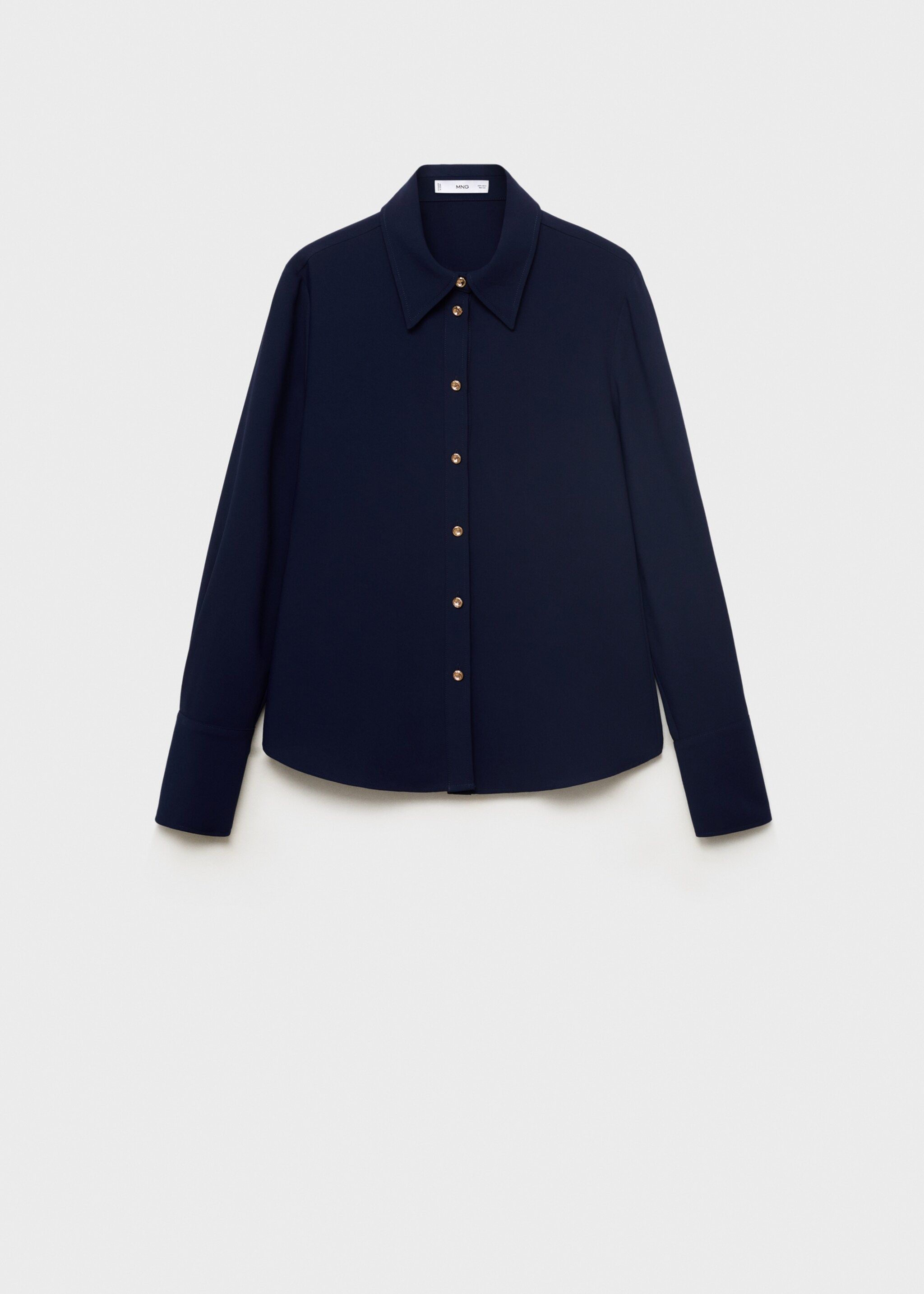 Chemise boutons bijoux - Article sans modèle, Bleu marine. Ref: 17065804-00.