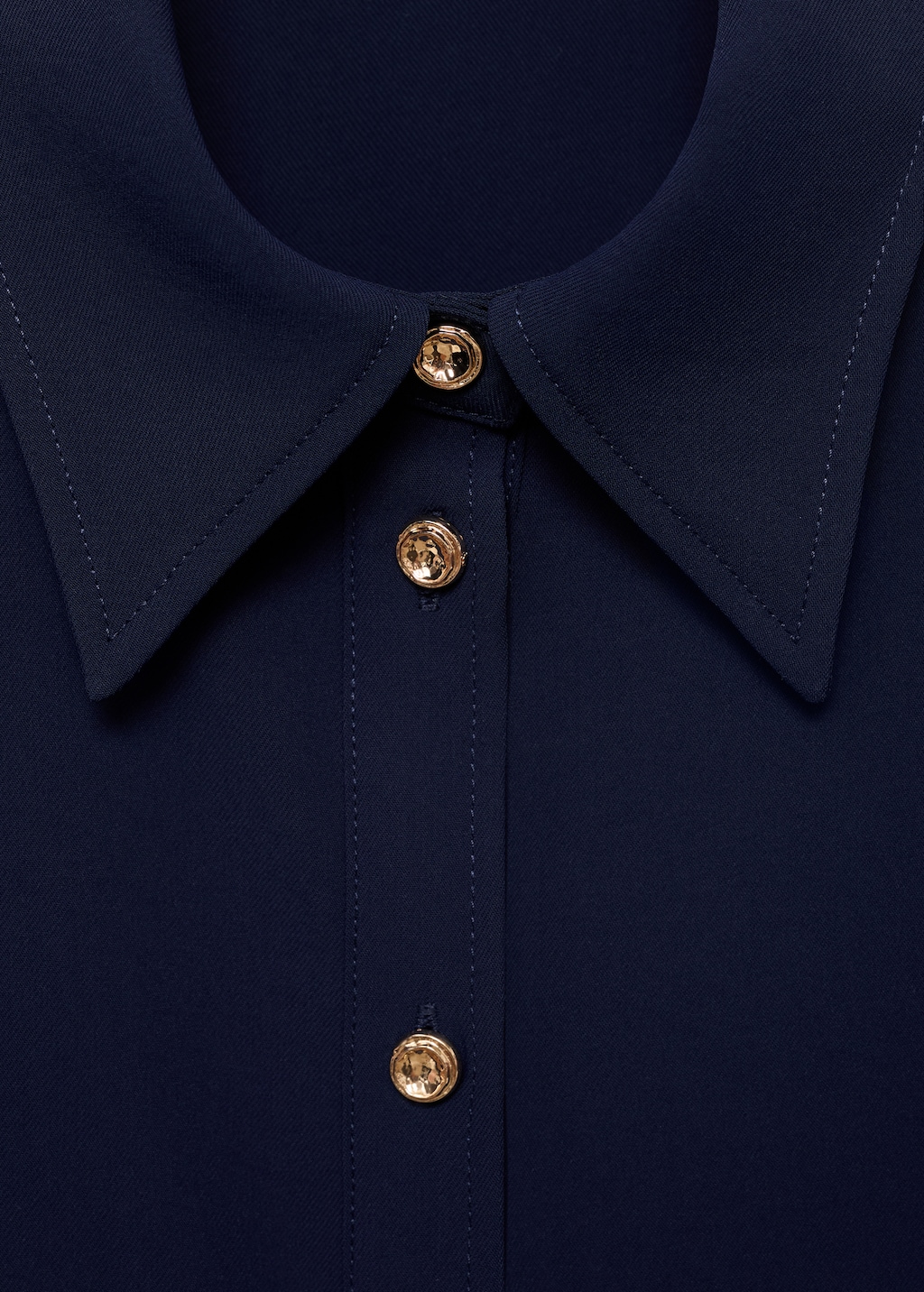Shirt with jewel buttons