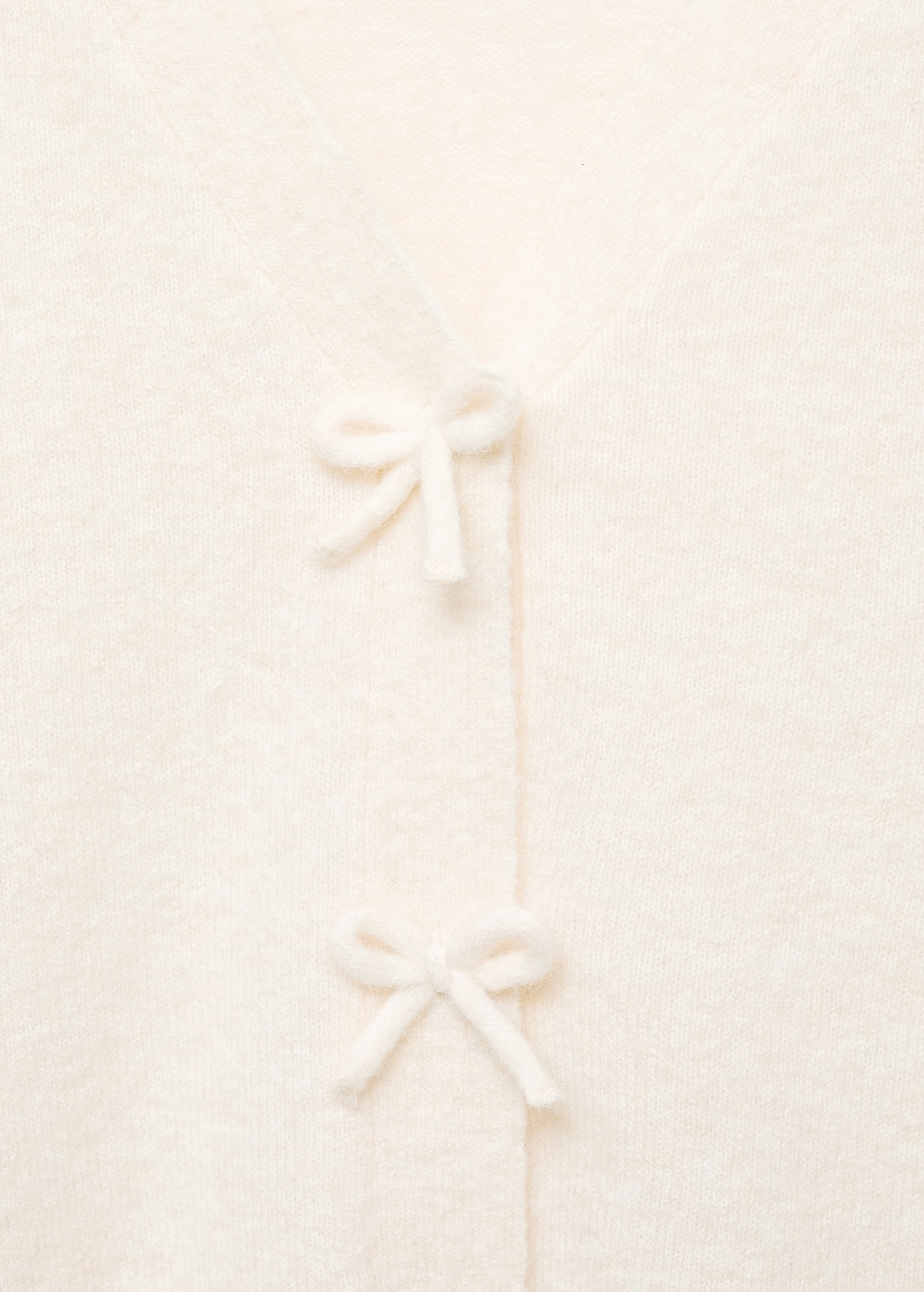 V-neck wool-blend cardigan