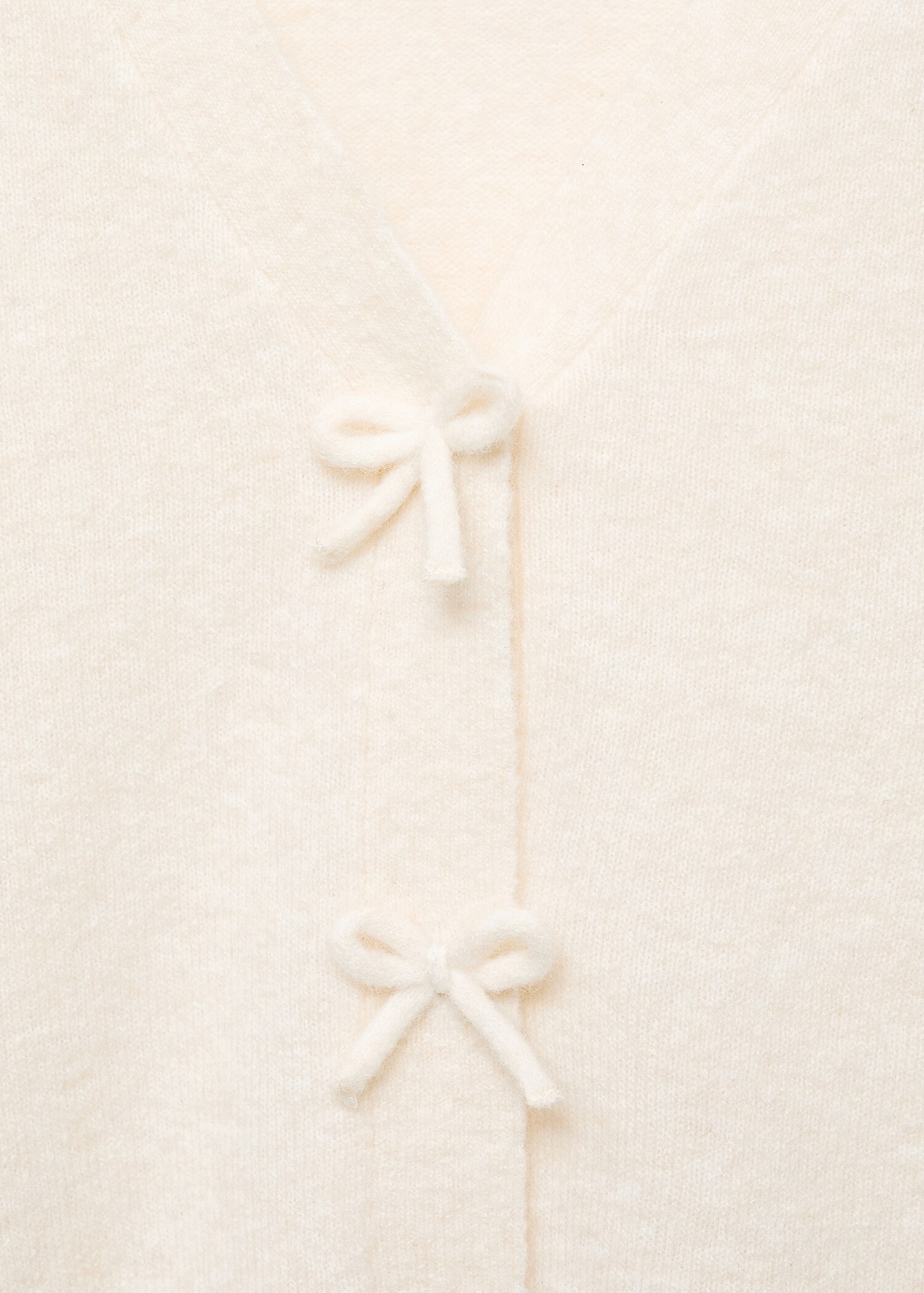 Cárdigan cuello pico mezcla lana - Detalle del artículo 8