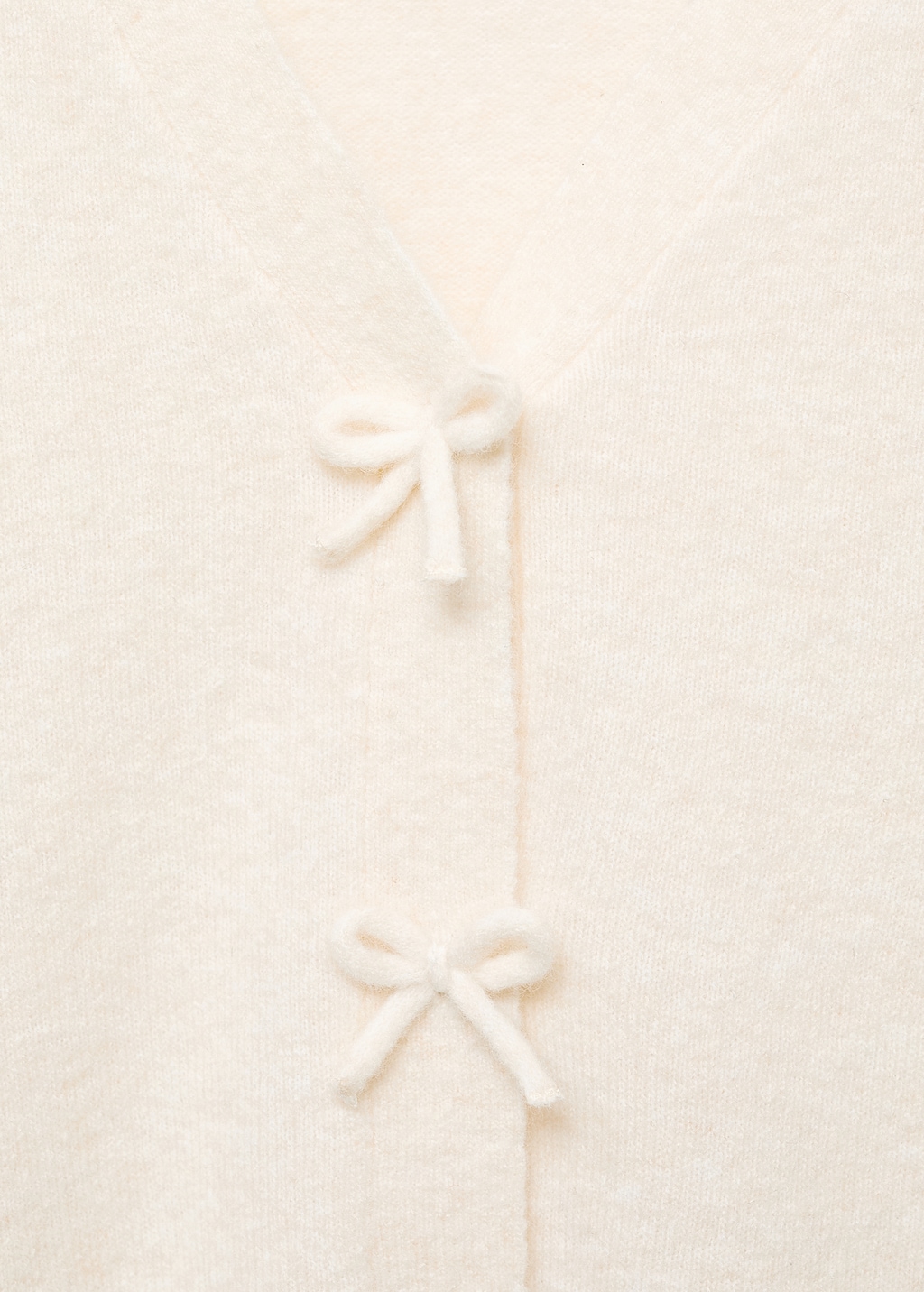 V-neck wool-blend cardigan