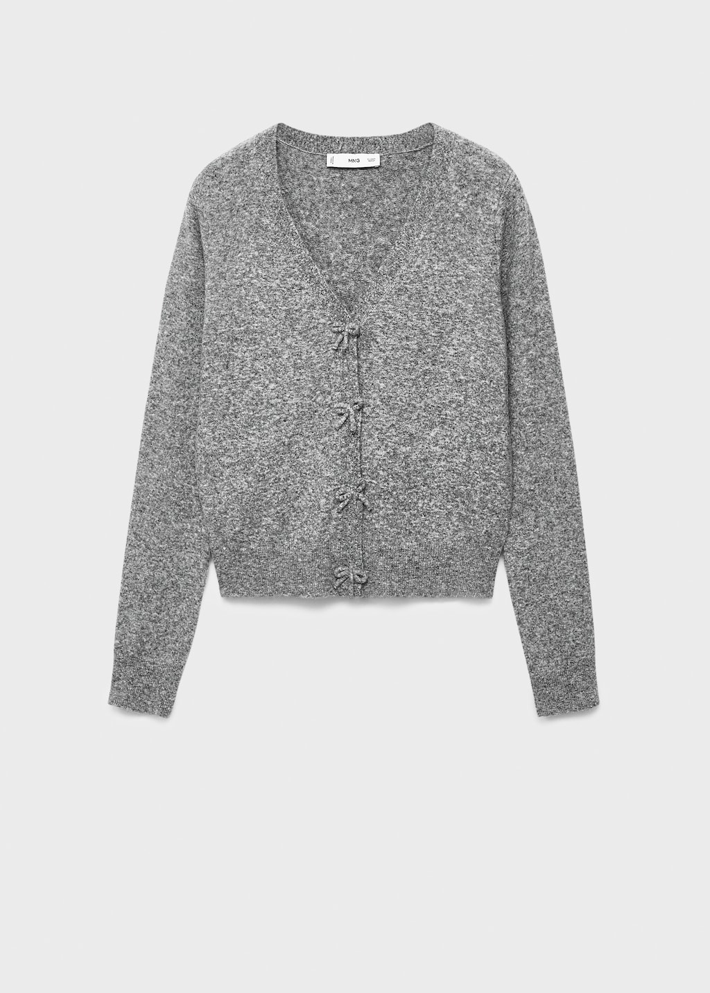 Mango V-neck wool-blend cardigan