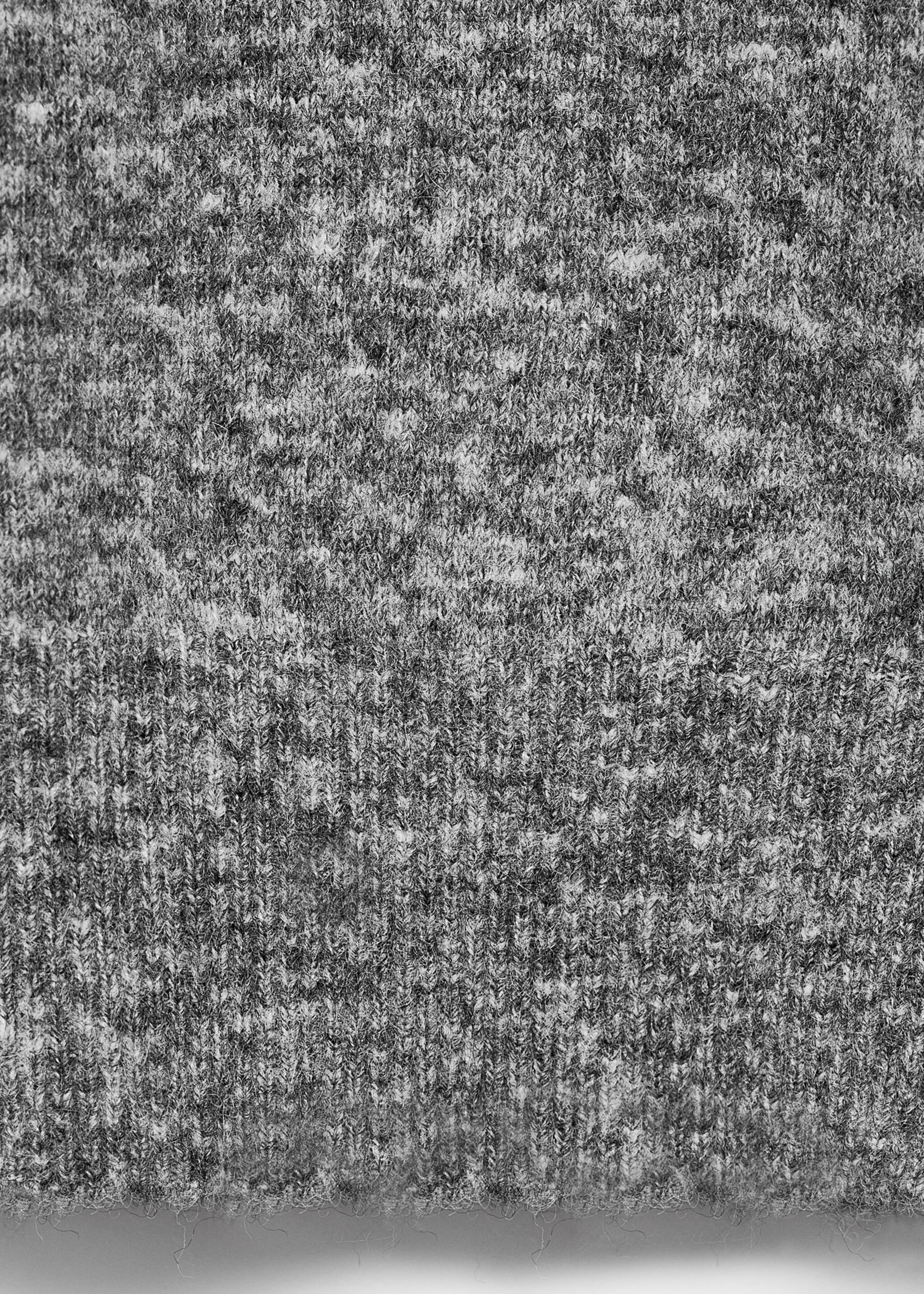 Cárdigan cuello pico mezcla lana - Detalle del artículo 0, Gris medio vigoré. Ref: 17065808-00.