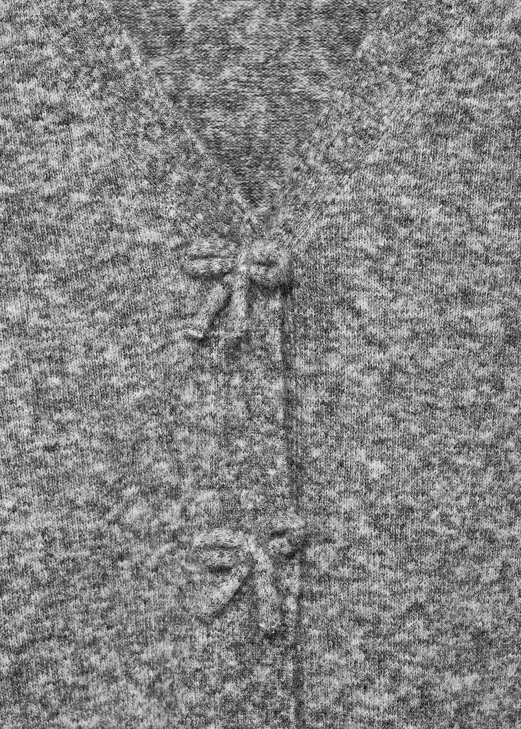 Mango V-neck wool-blend cardigan