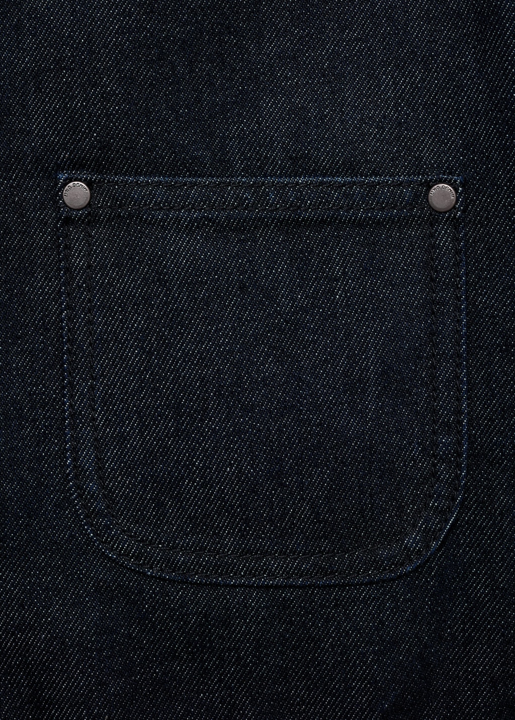 Denim jacket with faux-effect collar