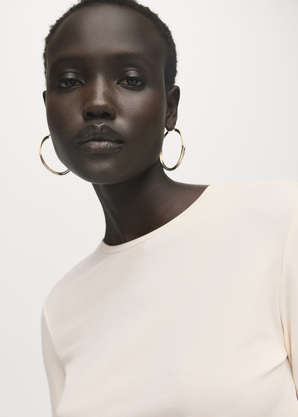 Mango Round-neck long-sleeved t-shirt