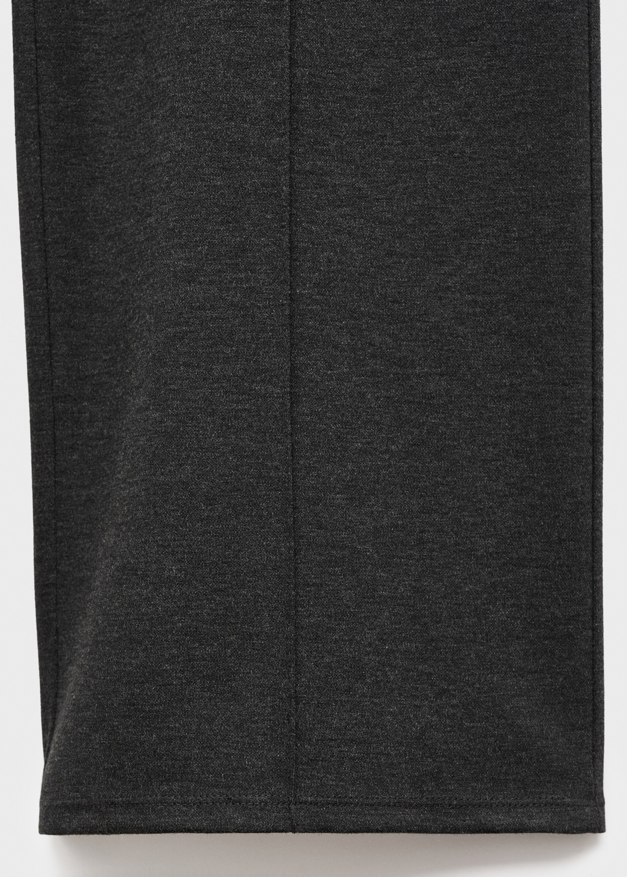 Straight-fit trousers with elastic waist - Details of the article 0, Grey. Ref: 17065816-00.