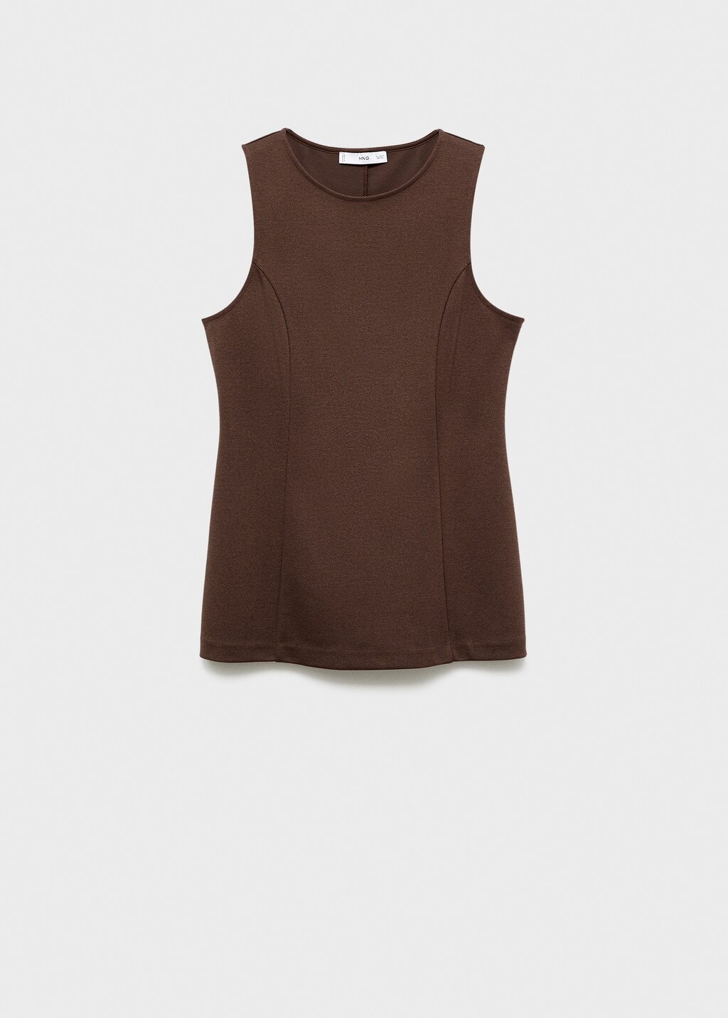 Mango Sleeveless top with stitching detail