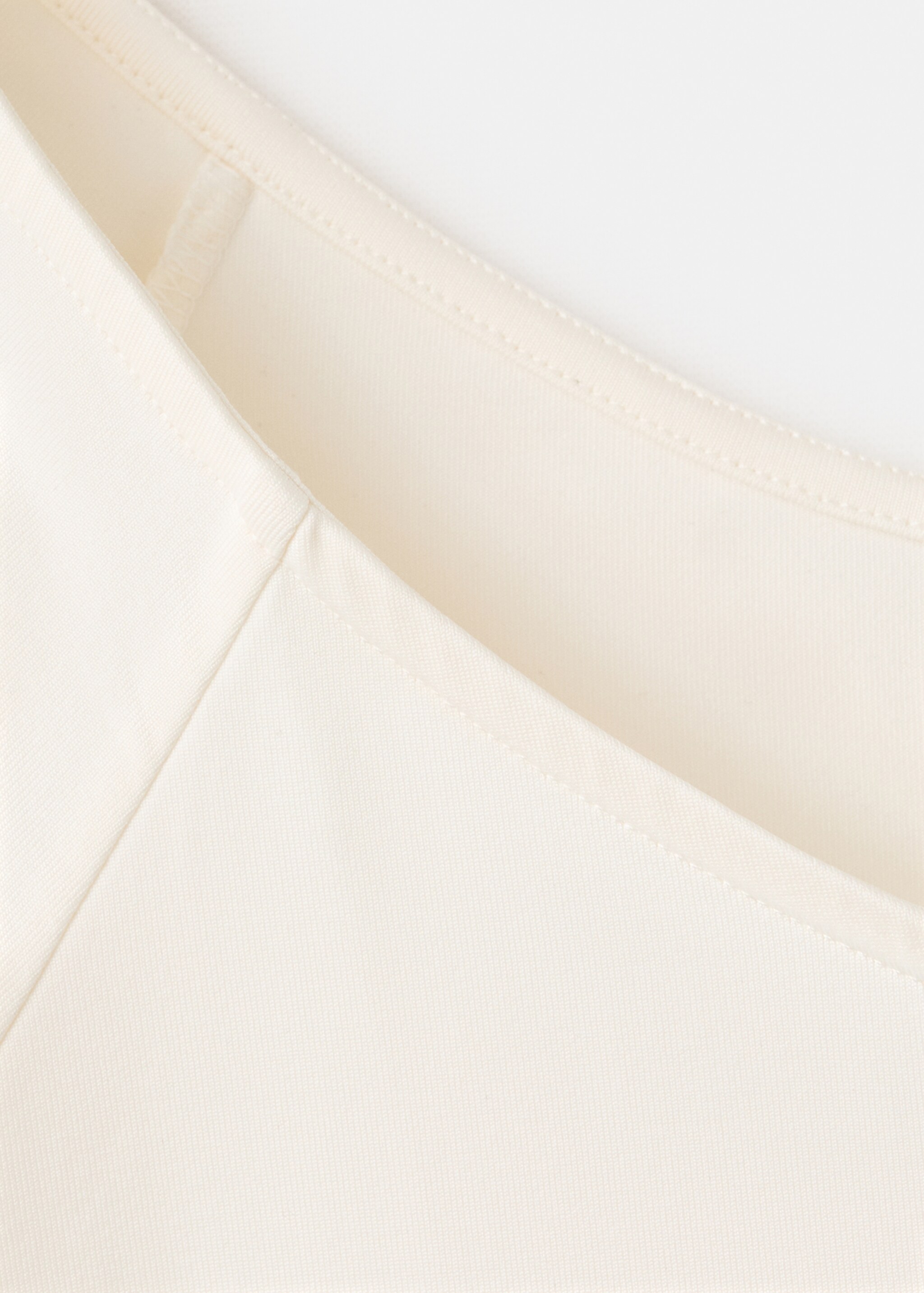 Three-quarter sleeve t-shirt - Details of the article 8, Ecru. Ref: 17065820-00.