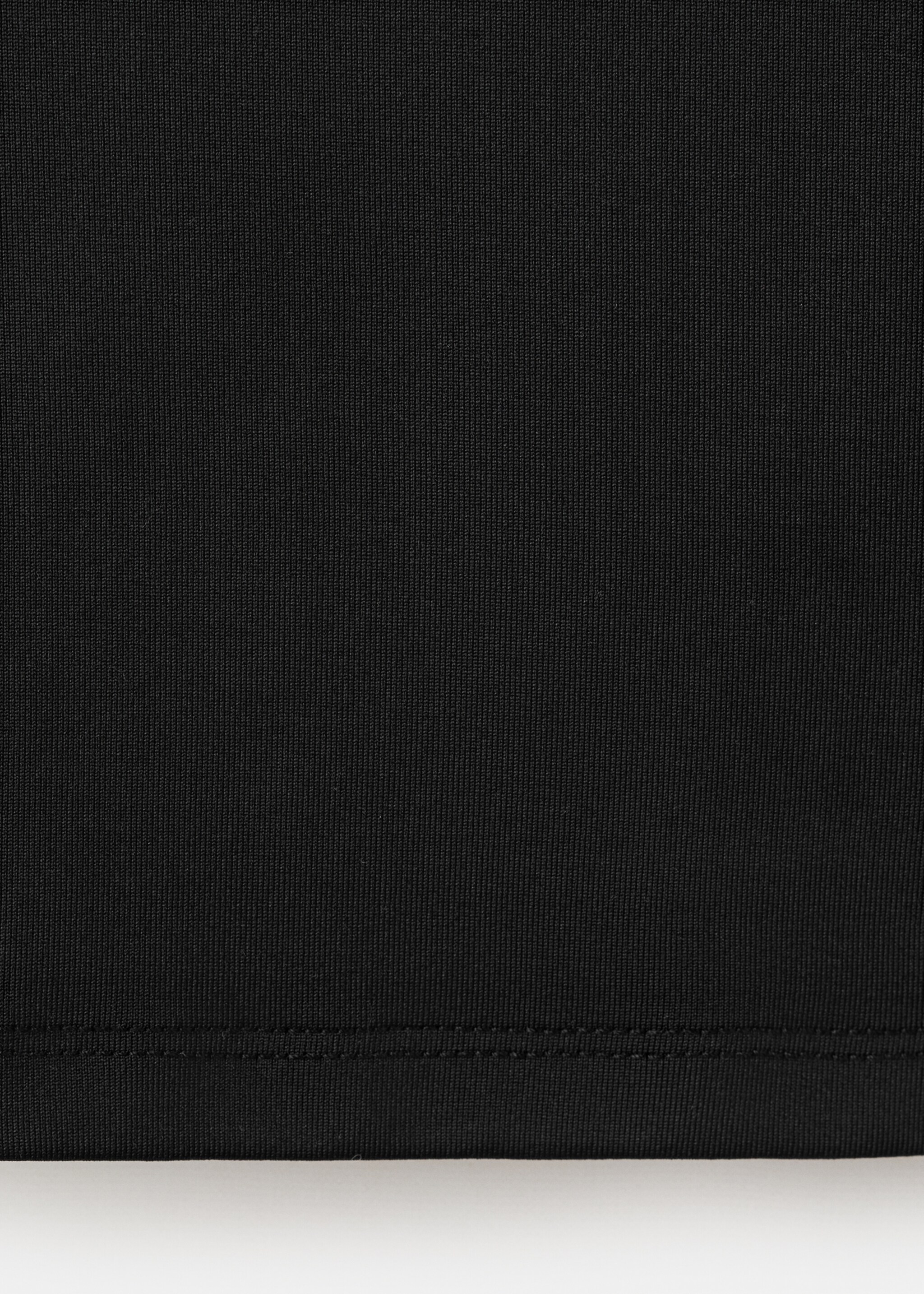 Three-quarter sleeve t-shirt - Details of the article 8, Black. Ref: 17065820-00.