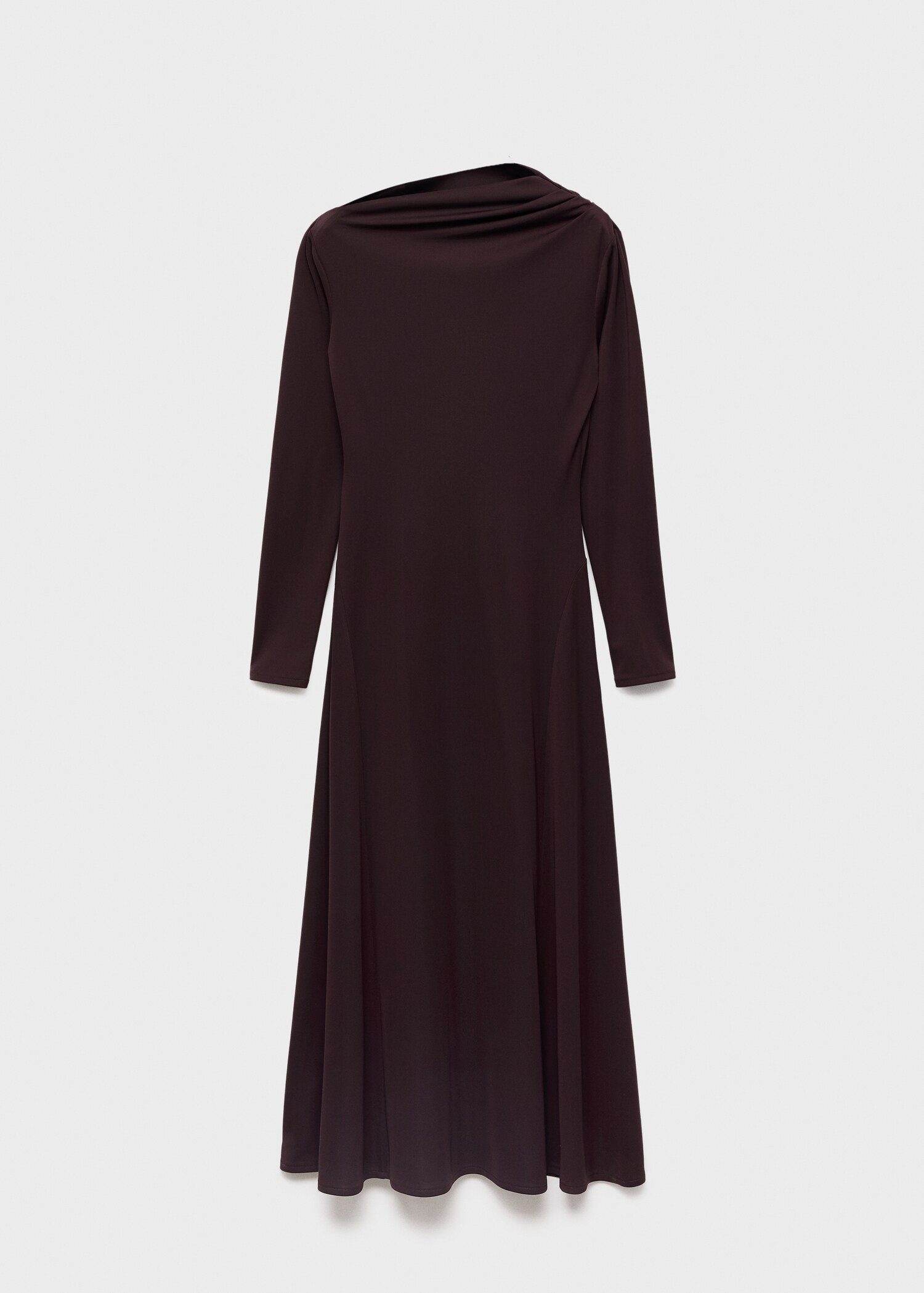 A-line dress with asymmetrical neckline - Article without model