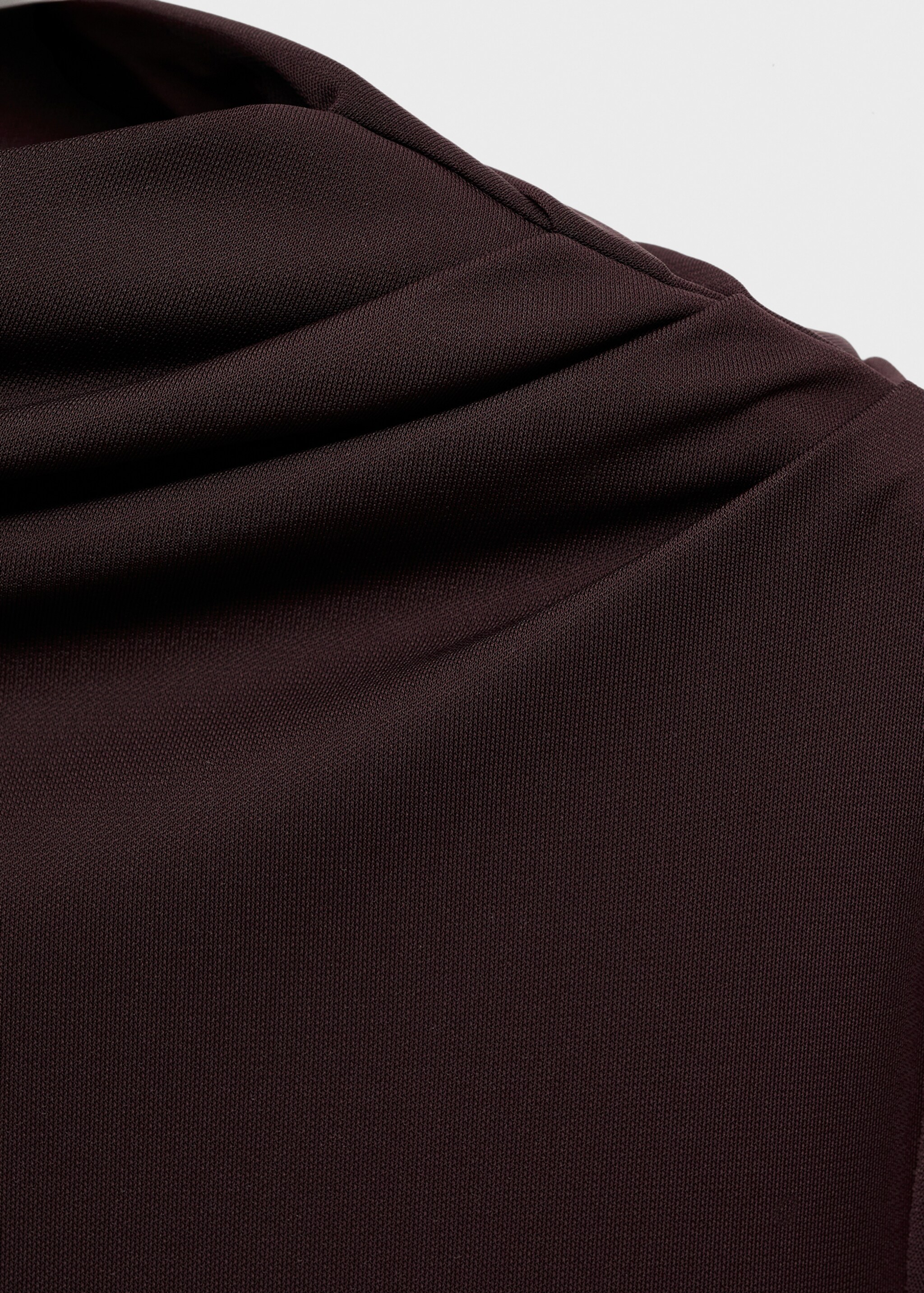 Robe évasée col asymétrique - Détail de l'article 0, Marron. Ref: 17065821-00.