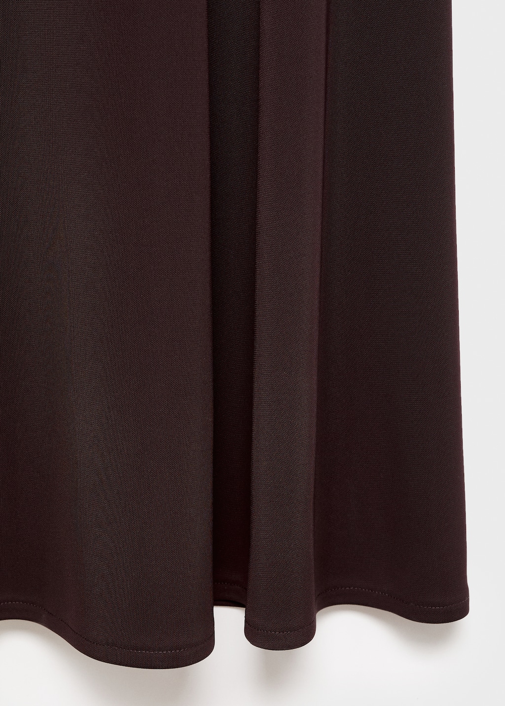 A-line dress with asymmetrical neckline