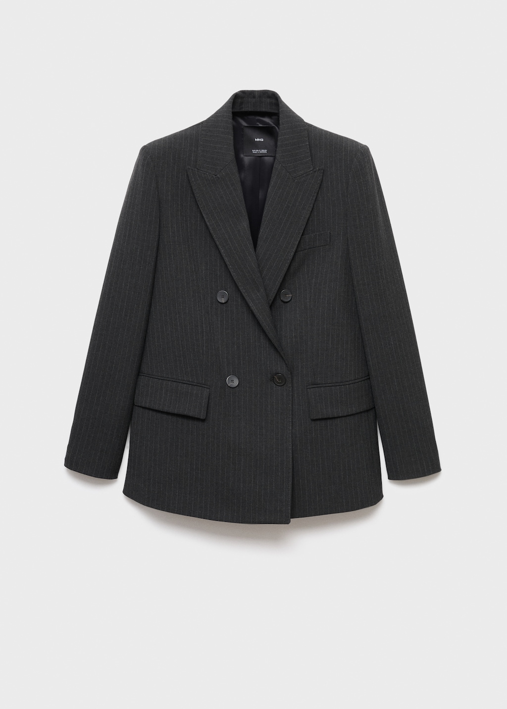 Pinstripe suit blazer