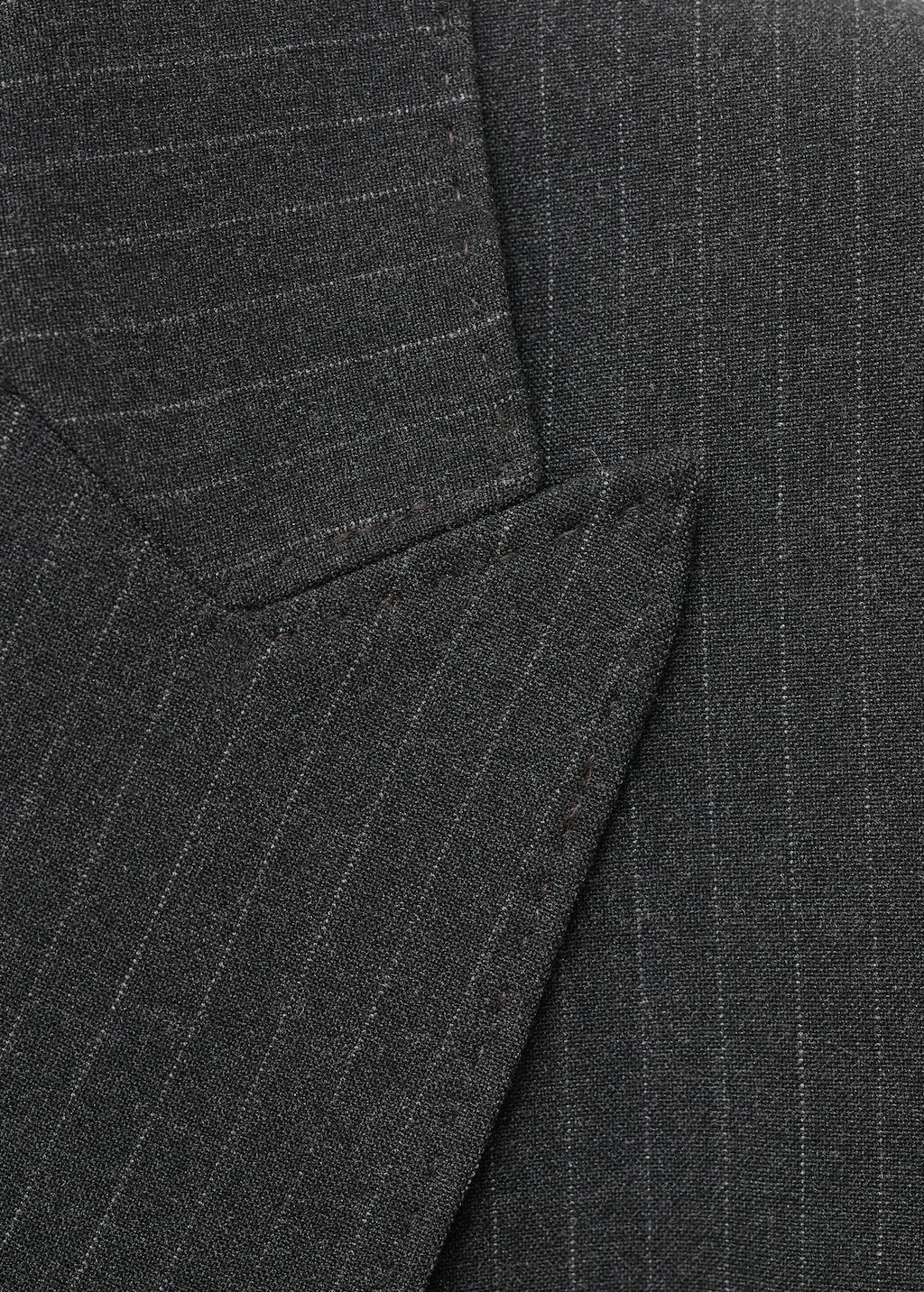 Pinstripe suit blazer