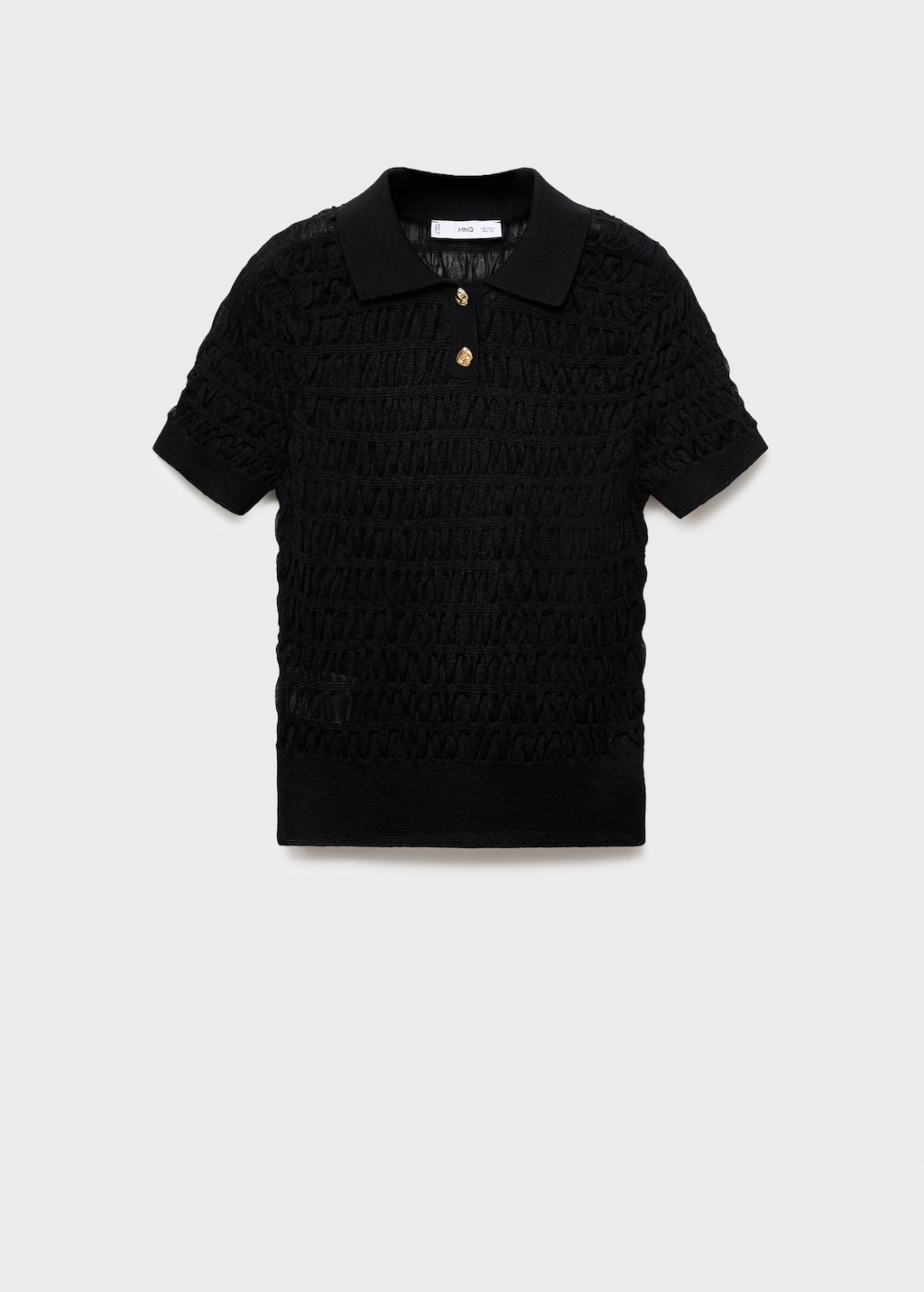 Mango Polo-neck textured sweater thumbnail