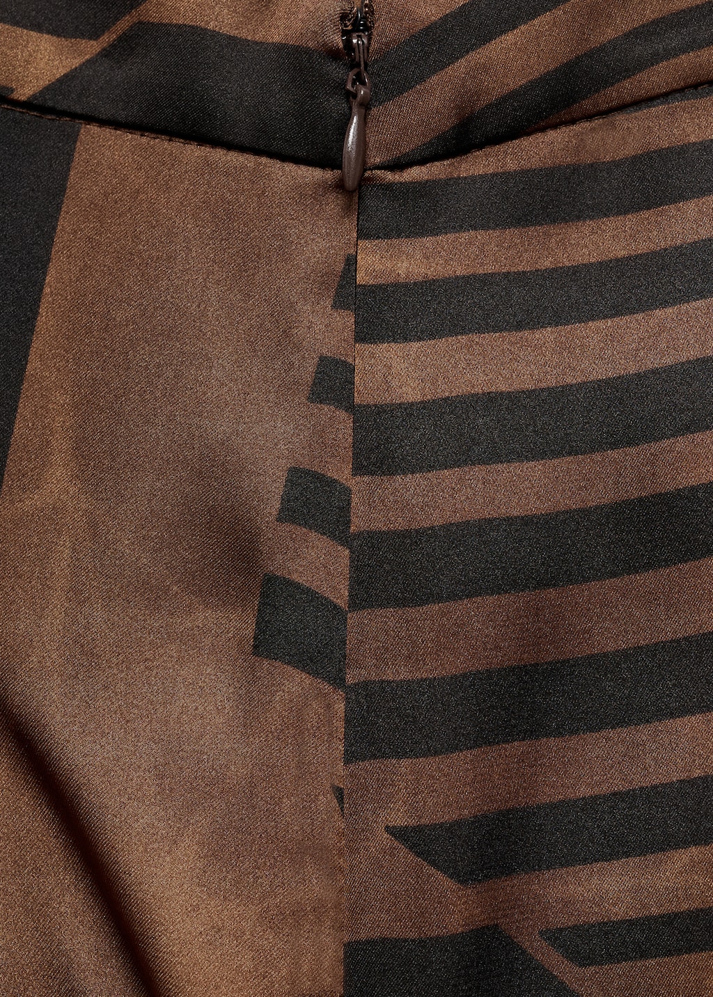 Satin striped trousers