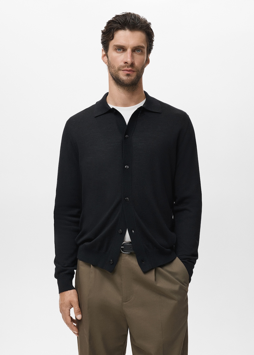 100% merino wool cardigan