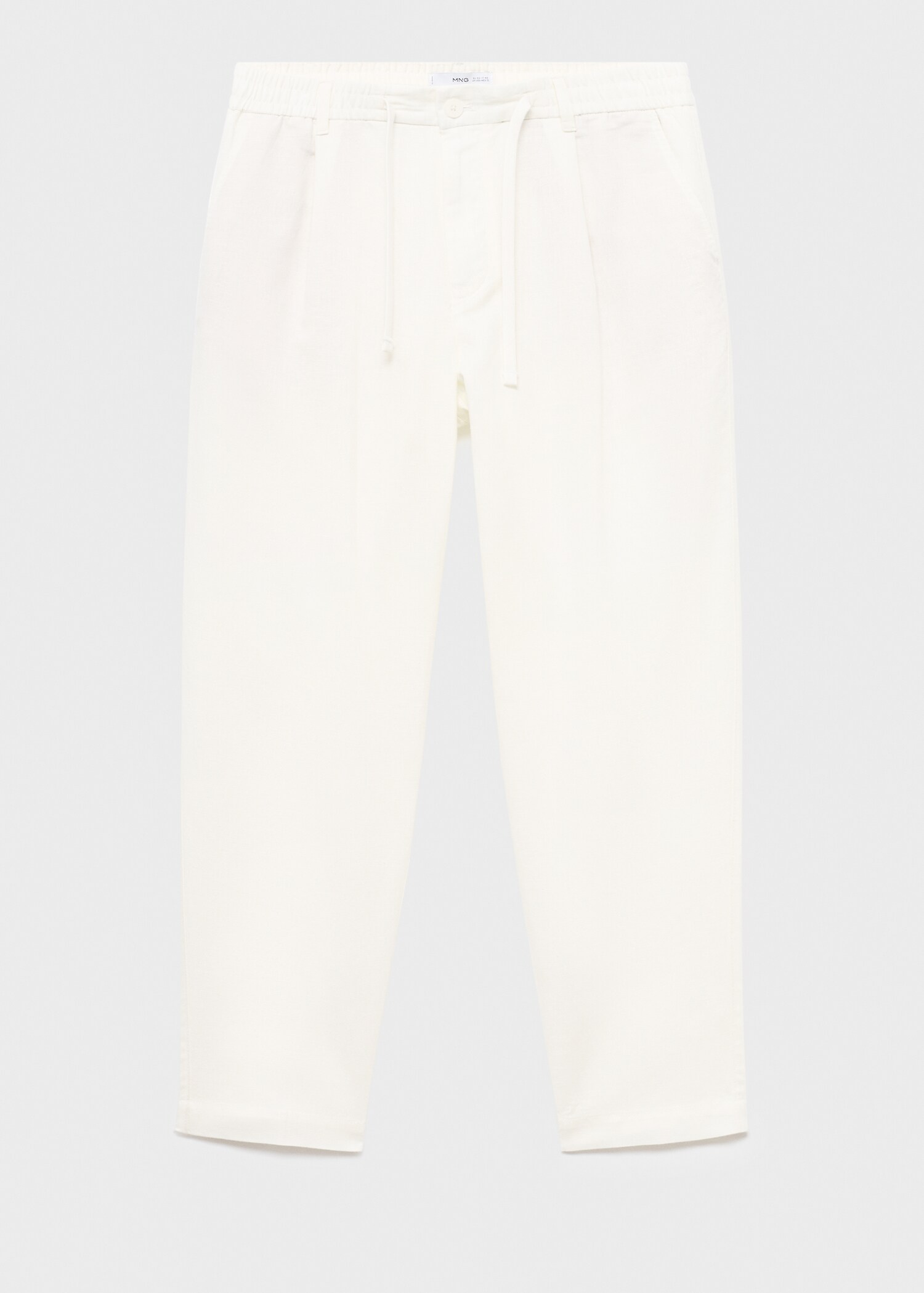 Παντελόνι slim fit λινό κορδόνι - Προϊόν χωρίς μοντέλο
