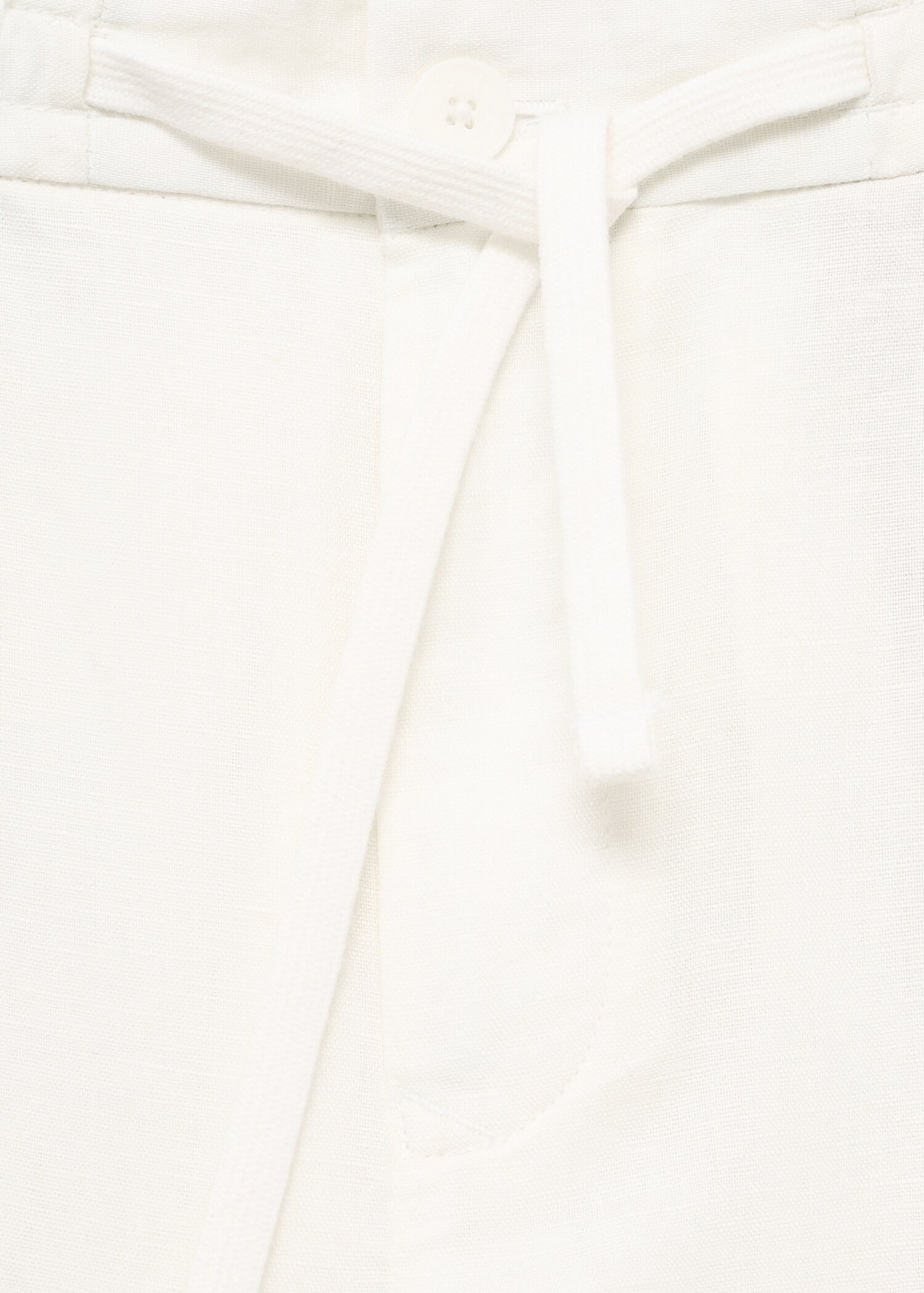 Παντελόνι slim fit λινό κορδόνι - Λεπτομέρεια του προϊόντος 0