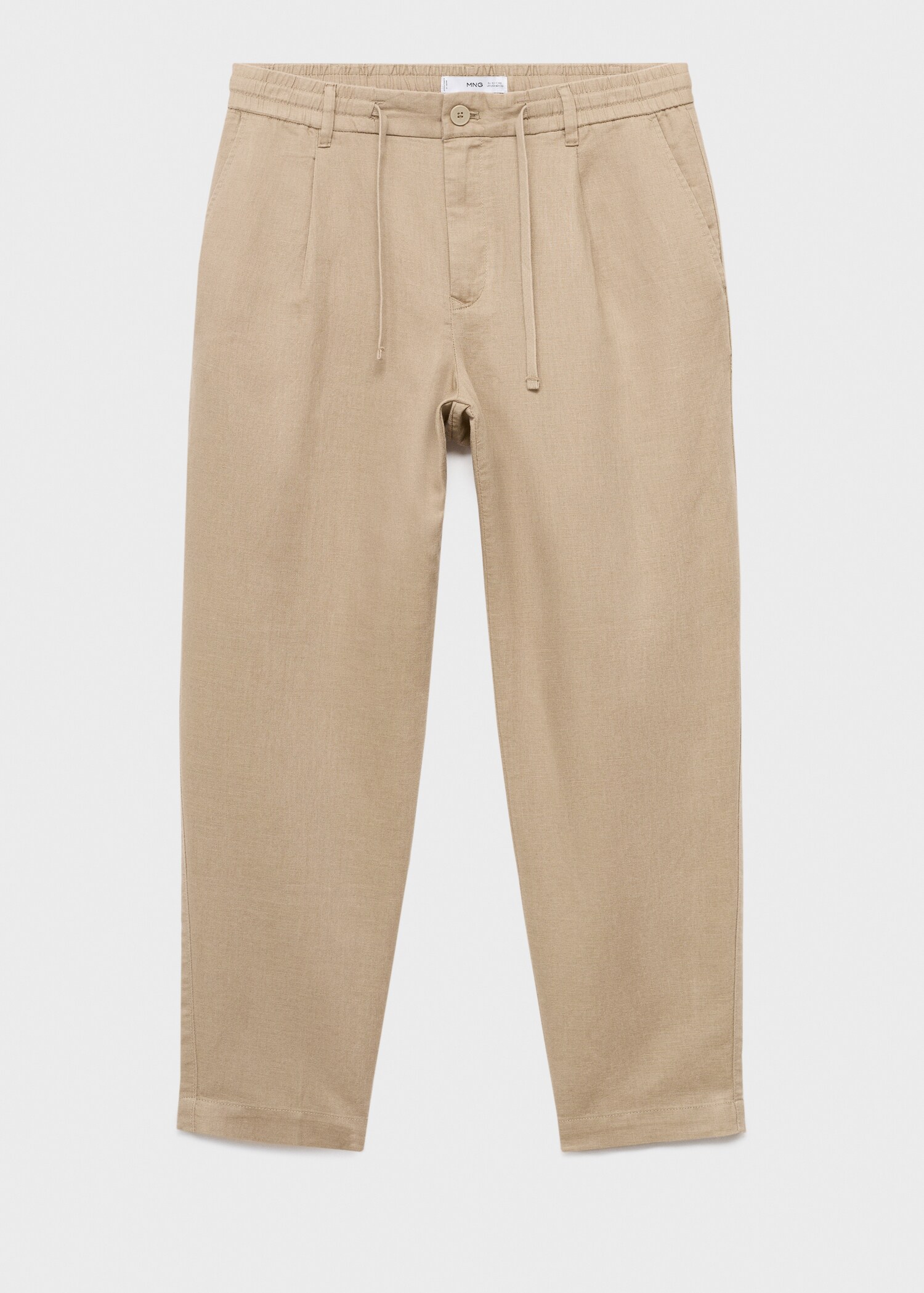 Παντελόνι slim fit λινό κορδόνι - Προϊόν χωρίς μοντέλο