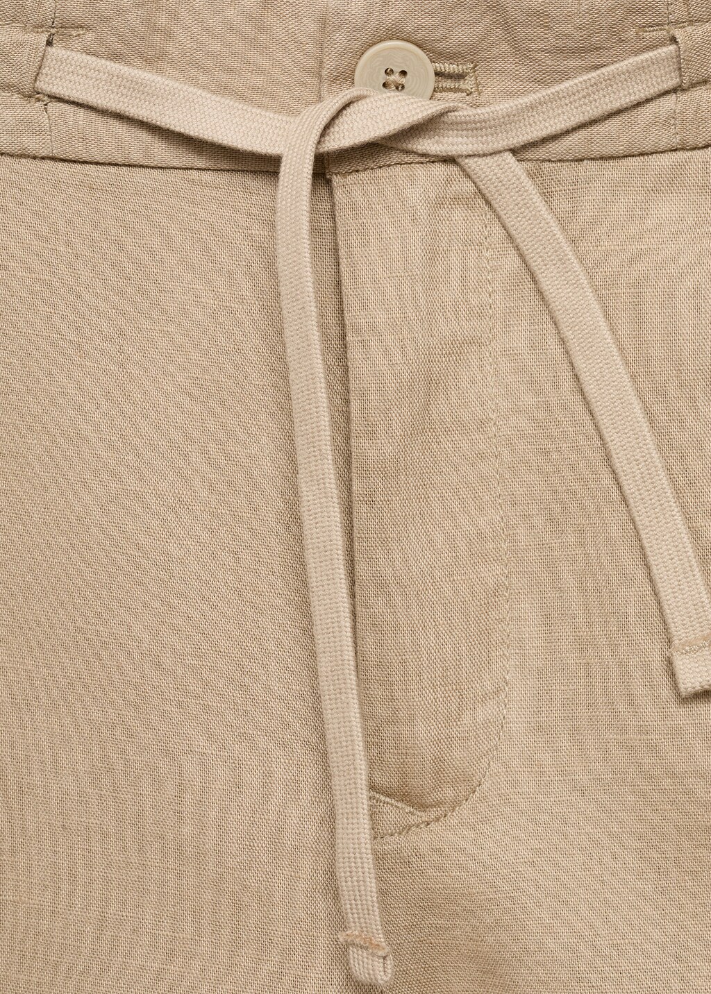 Slim-fit pants with drawstring