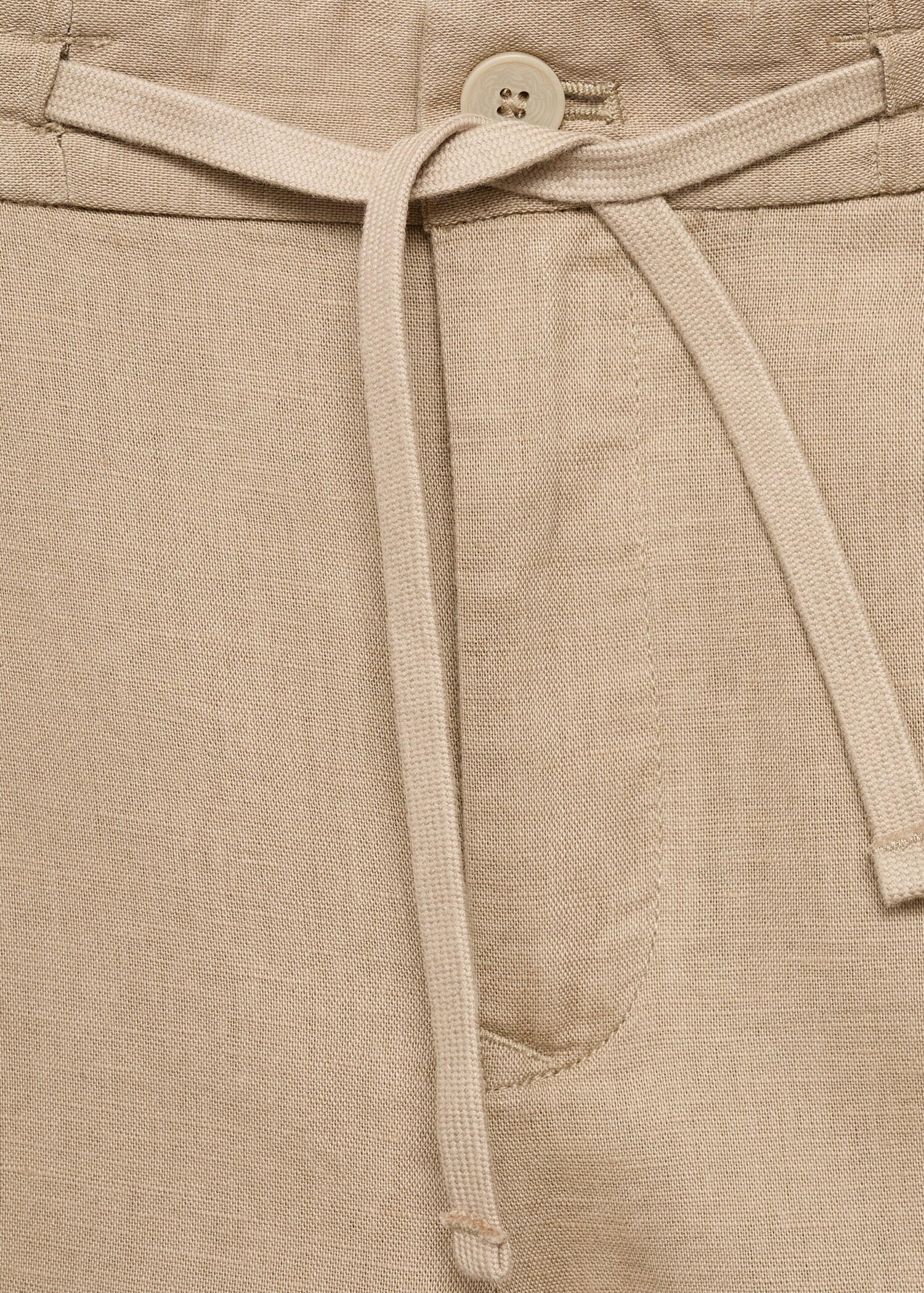 Παντελόνι slim fit λινό κορδόνι - Λεπτομέρεια του προϊόντος 8