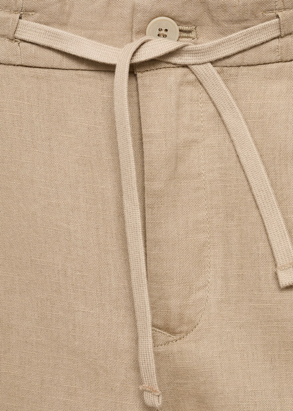 Slim-fit pants with drawstring